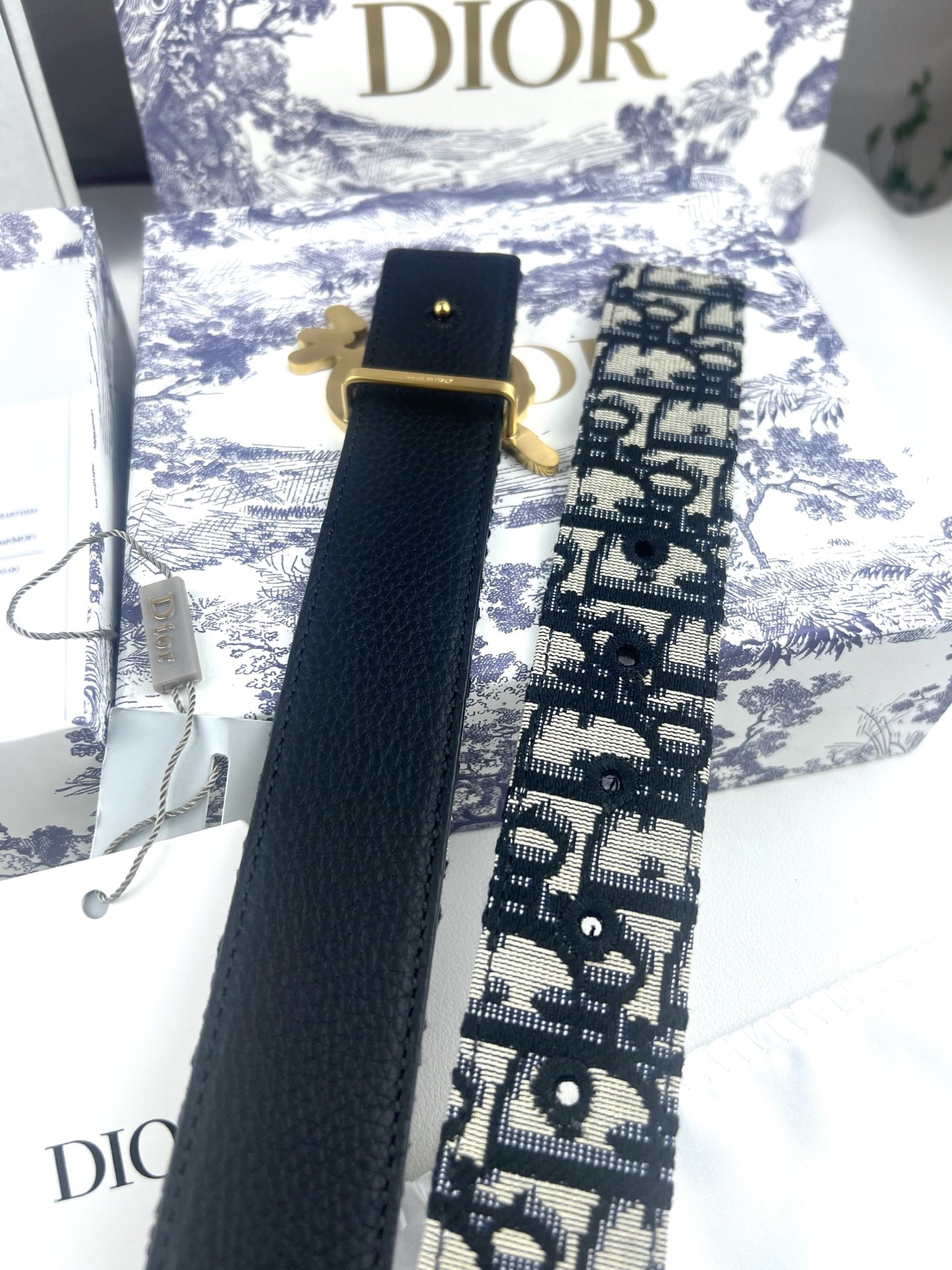 Dior Basic Belt Cow Leather Black L