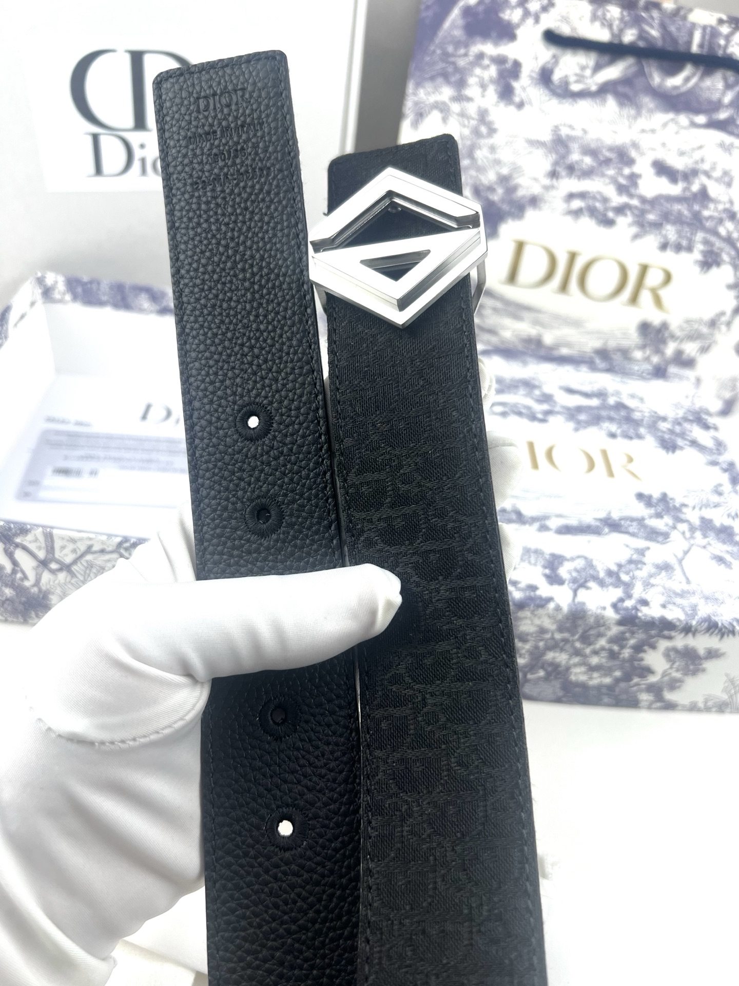 Dior Basic Belt Cow Leather Black L