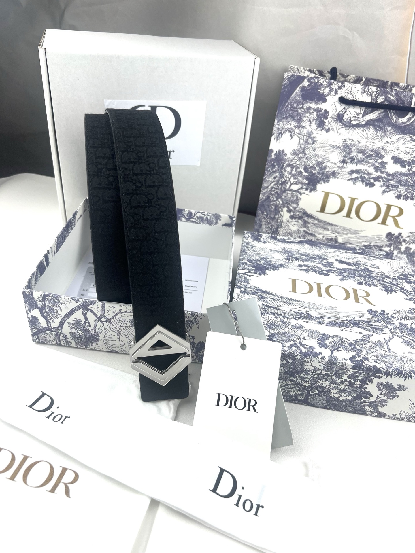 Dior Basic Belt Cow Leather Black L