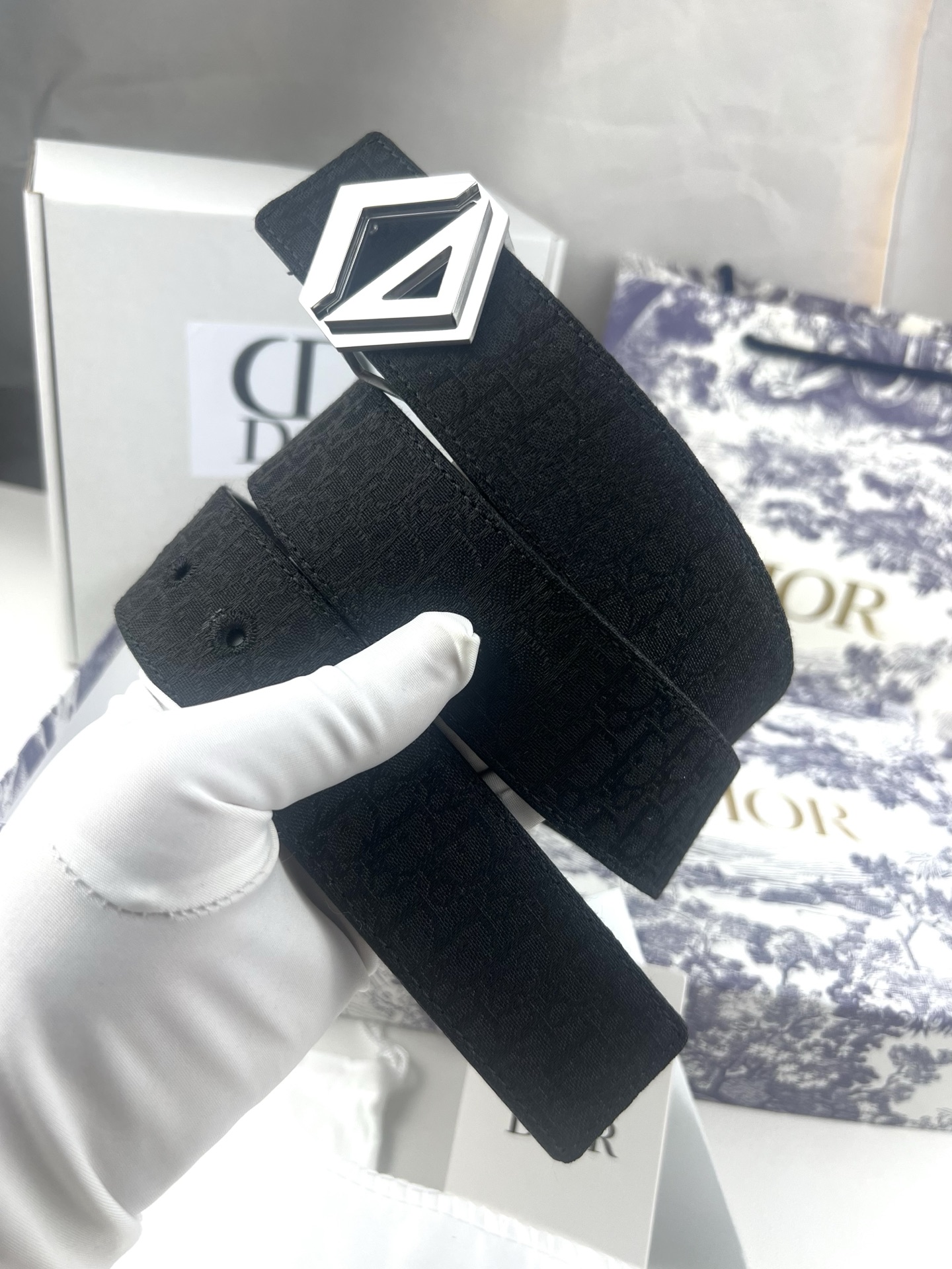 Dior Basic Belt Cow Leather Black L