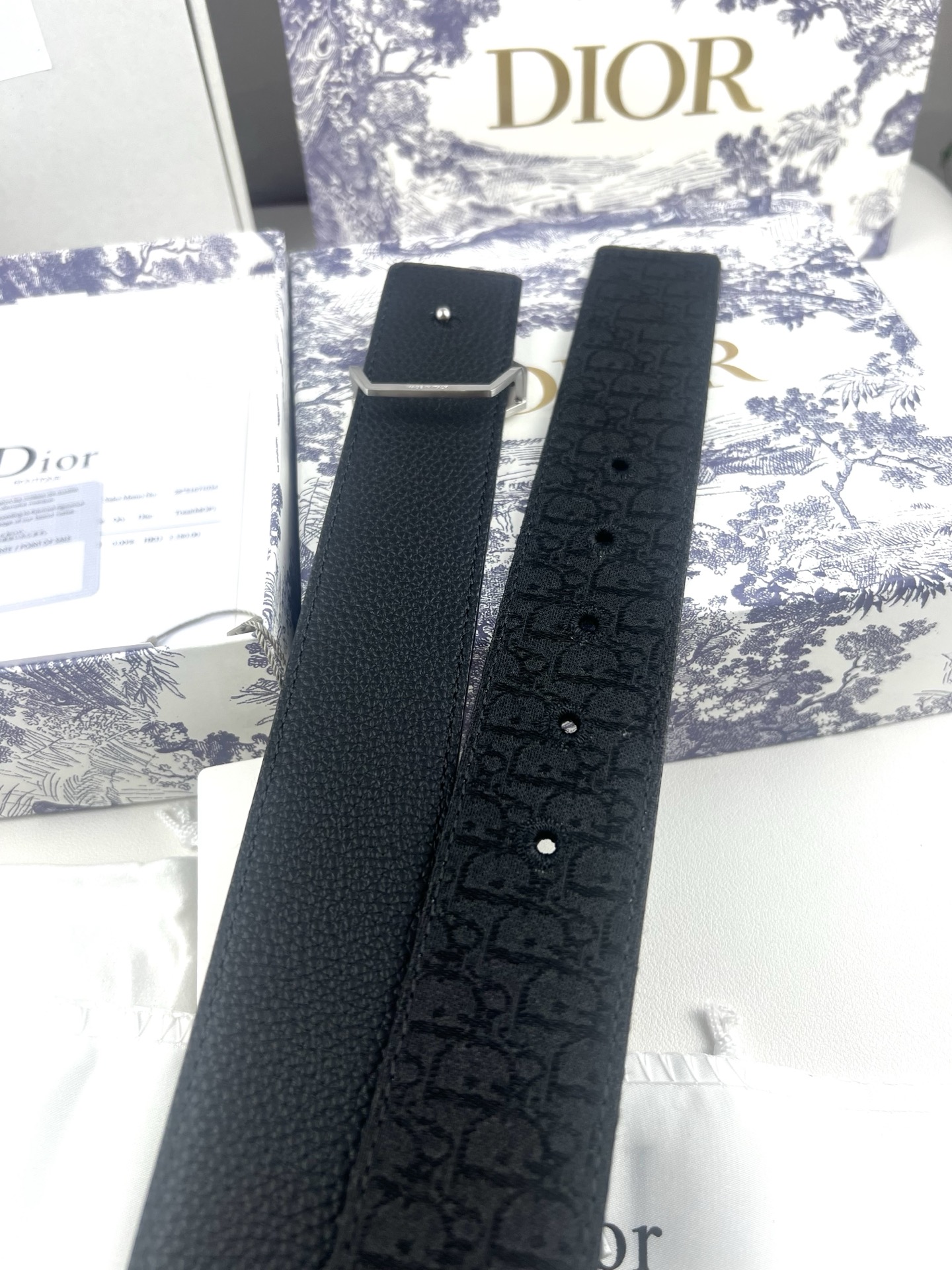 Dior Basic Belt Cow Leather Black L