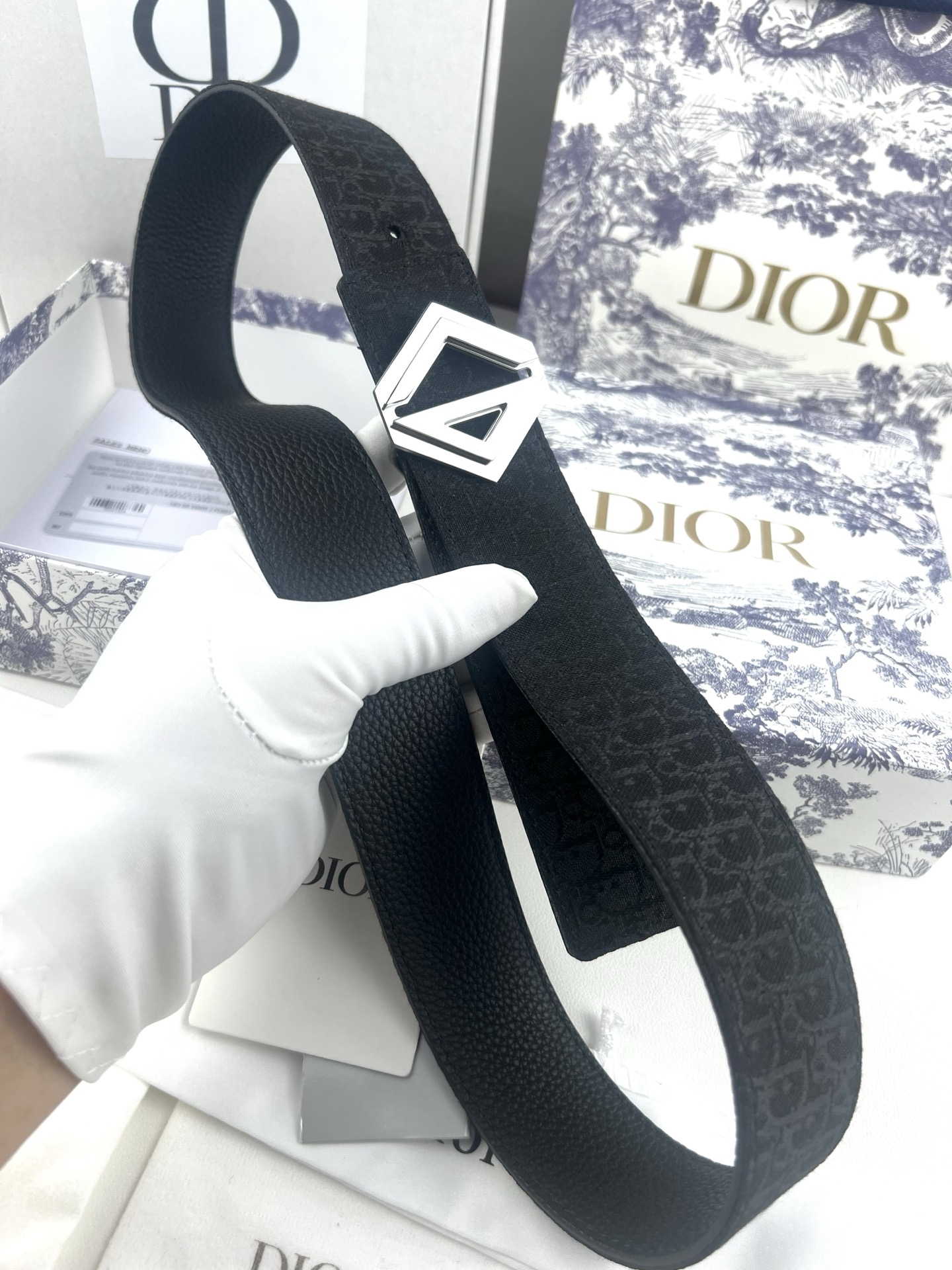 Dior Basic Belt Cow Leather Black L