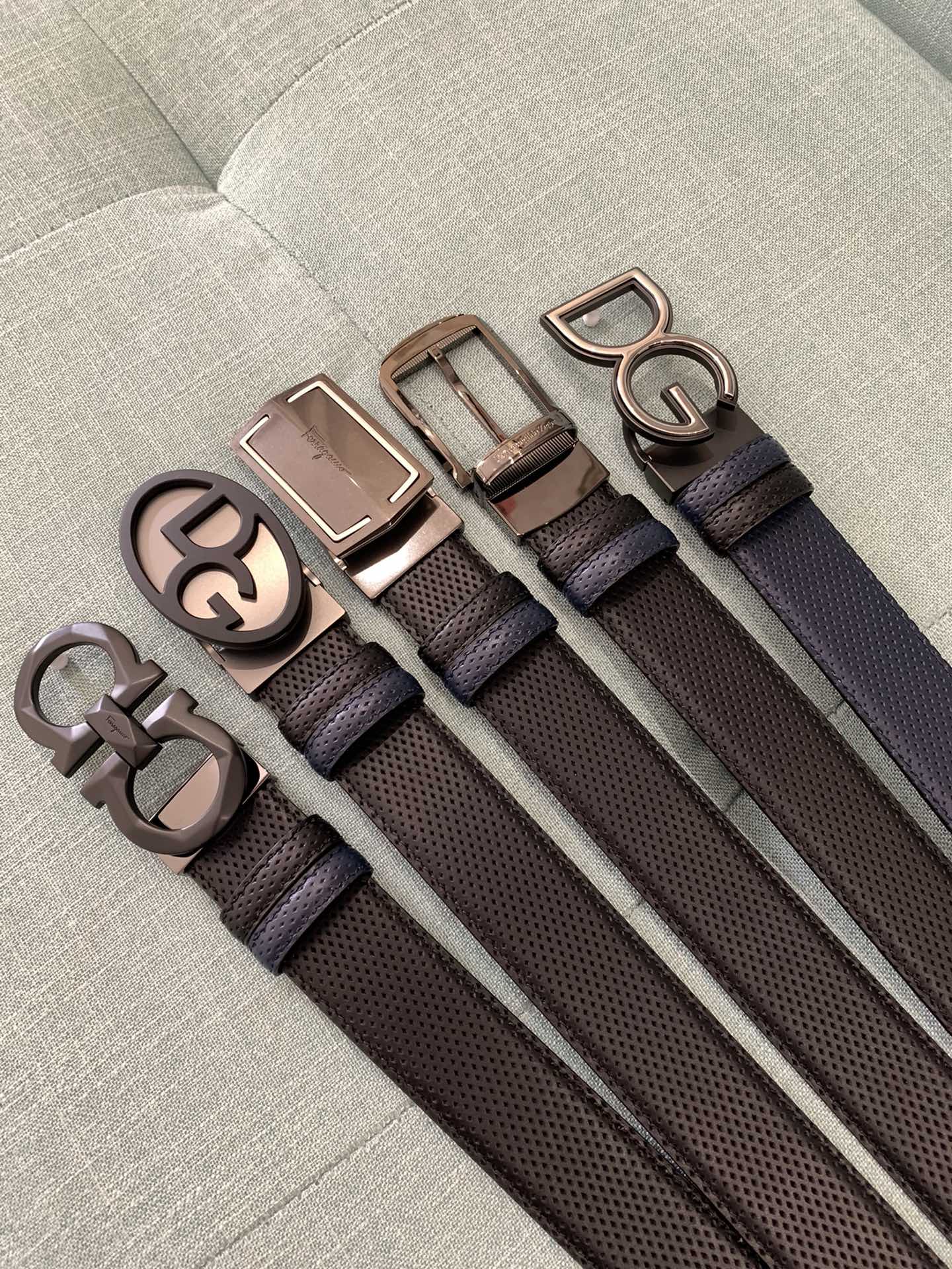 Ermenegildo Zegna Male Leather Belt M-l