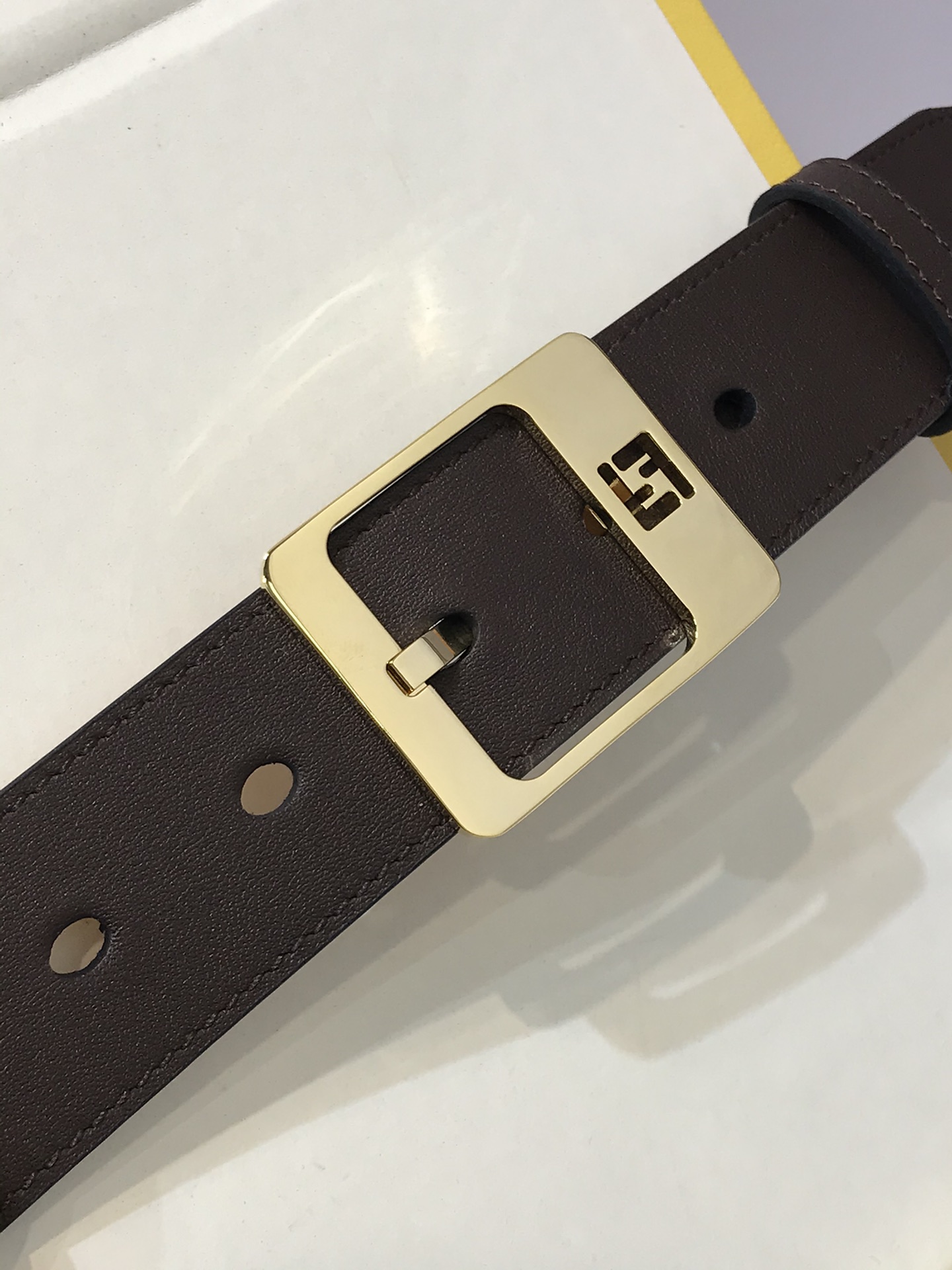 Salvatore Ferragamo Leather Belt Cow Leather 35mm