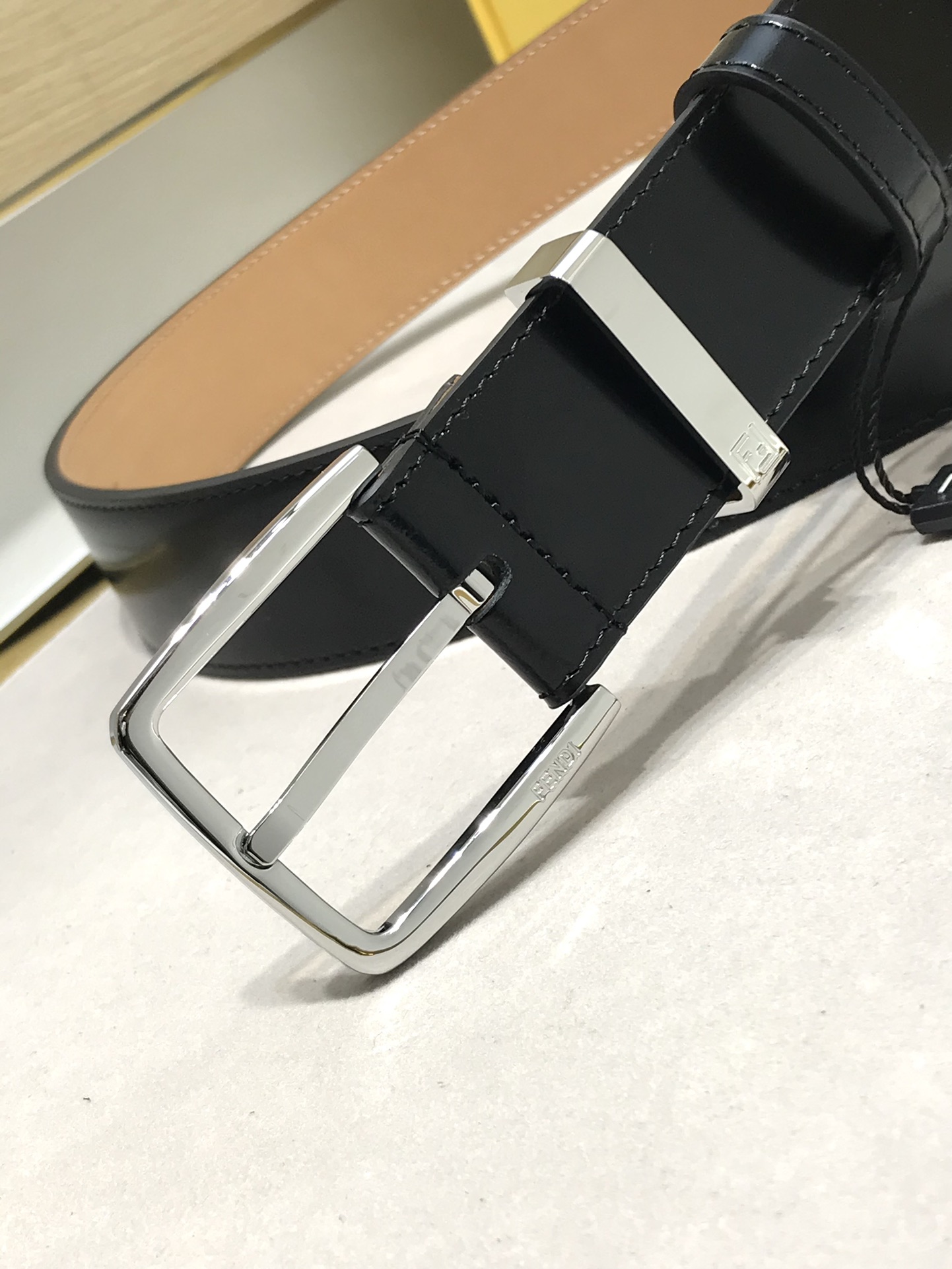 Salvatore Ferragamo Leather Belt Cow Leather 35mm