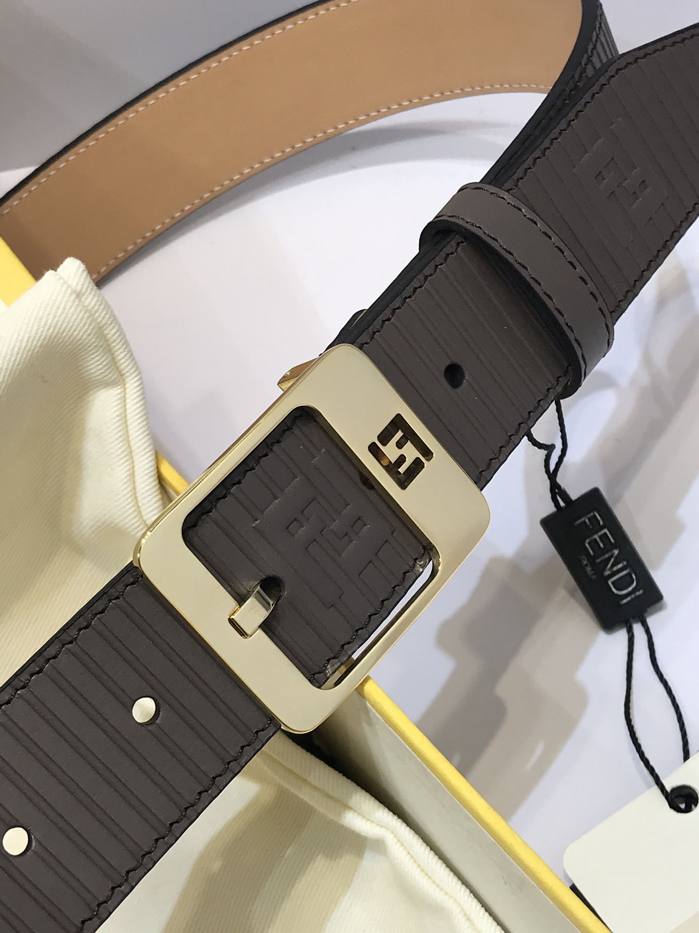 Salvatore Ferragamo Leather Belt Cow Leather 35mm