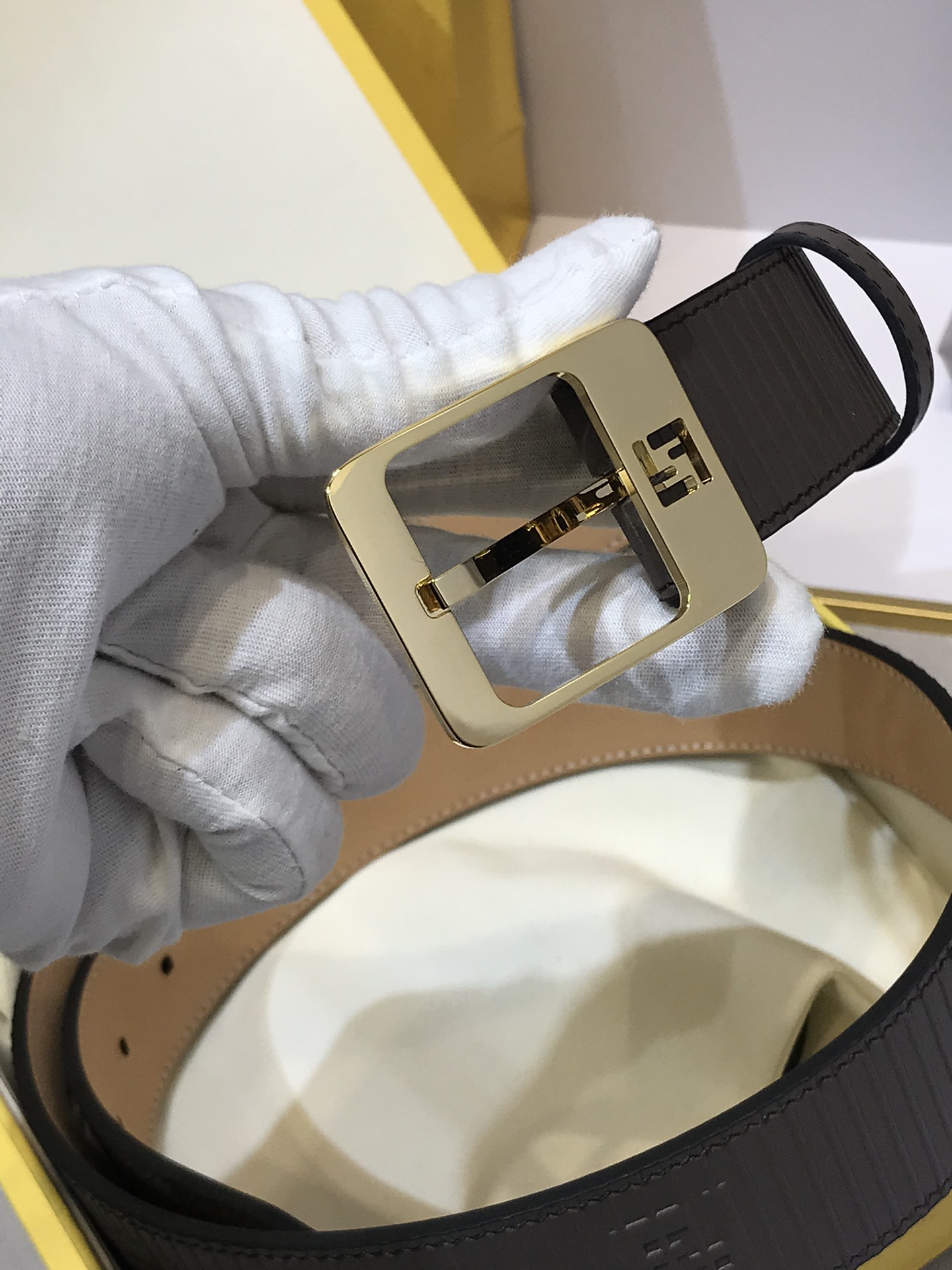 Salvatore Ferragamo Leather Belt Cow Leather 35mm