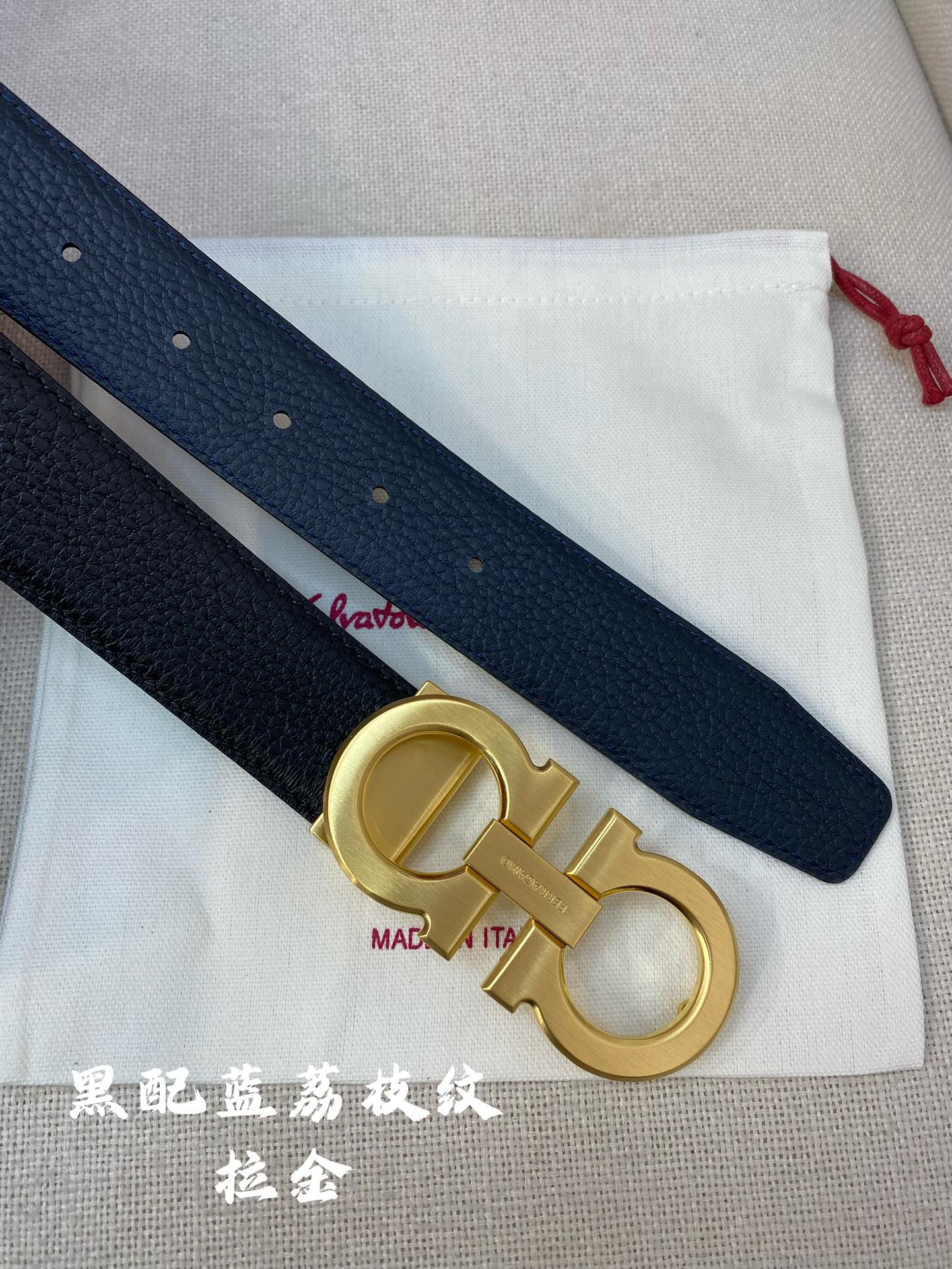 Salvatore Ferragamo Male Leather Belt Cow Leather M