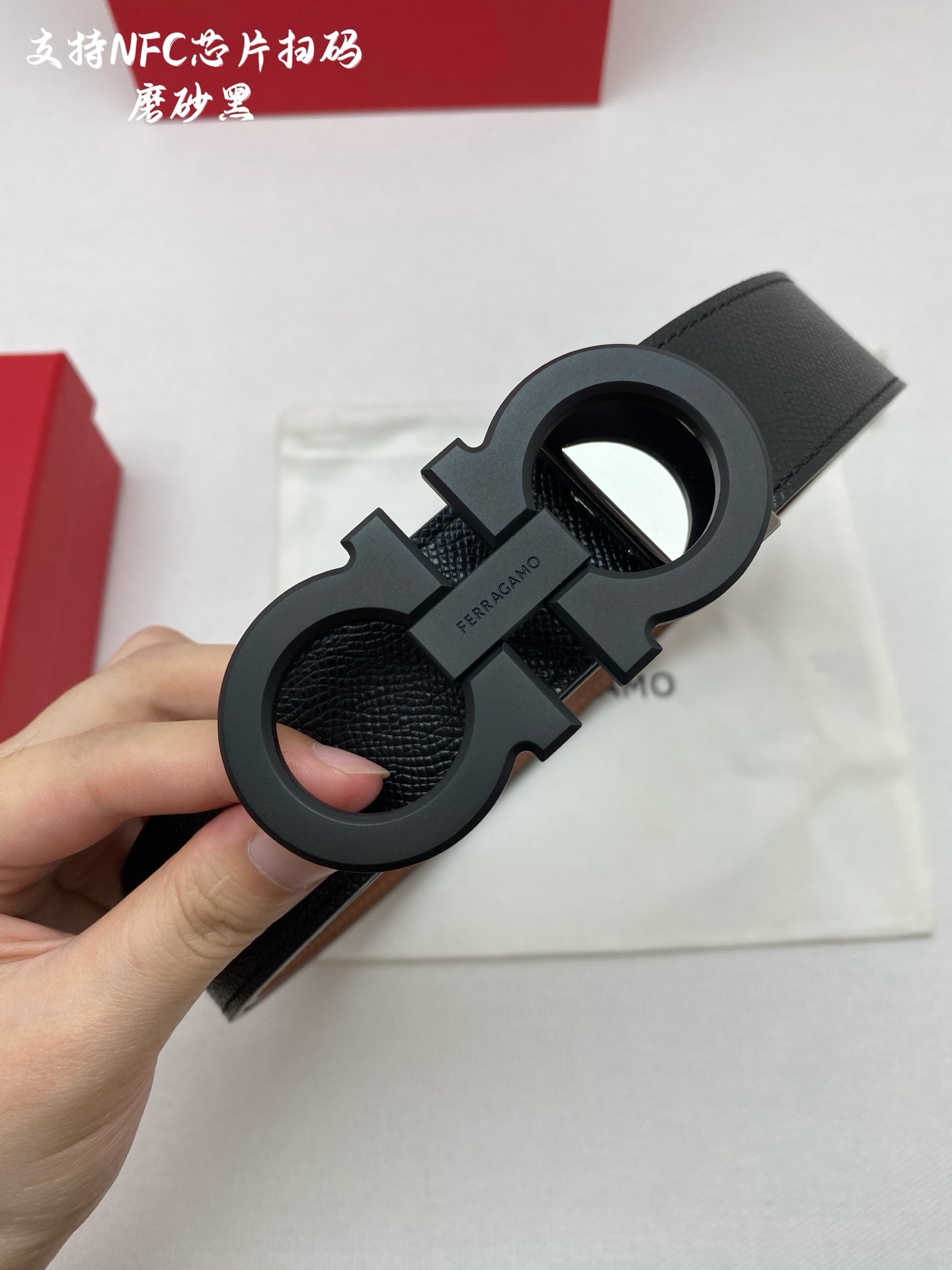 Salvatore Ferragamo Male Leather Belt Cow Leather M