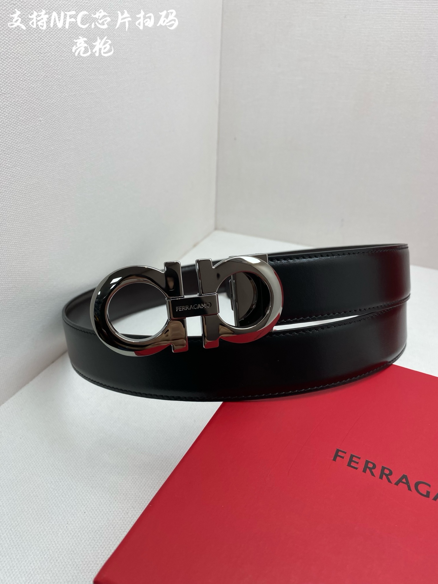 Salvatore Ferragamo Male Leather Belt Cow Leather M