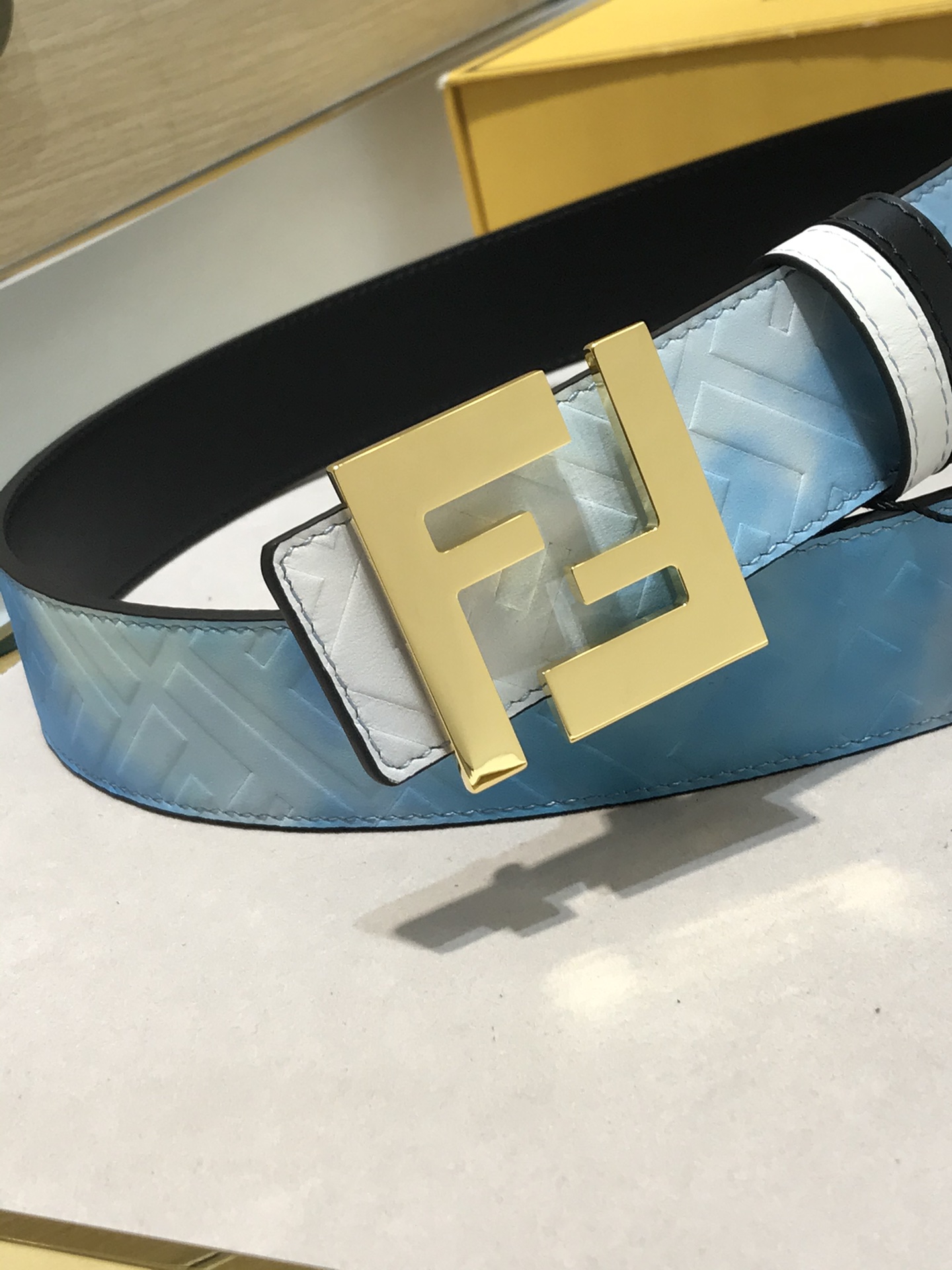 Fendi Leather Belt 8mm