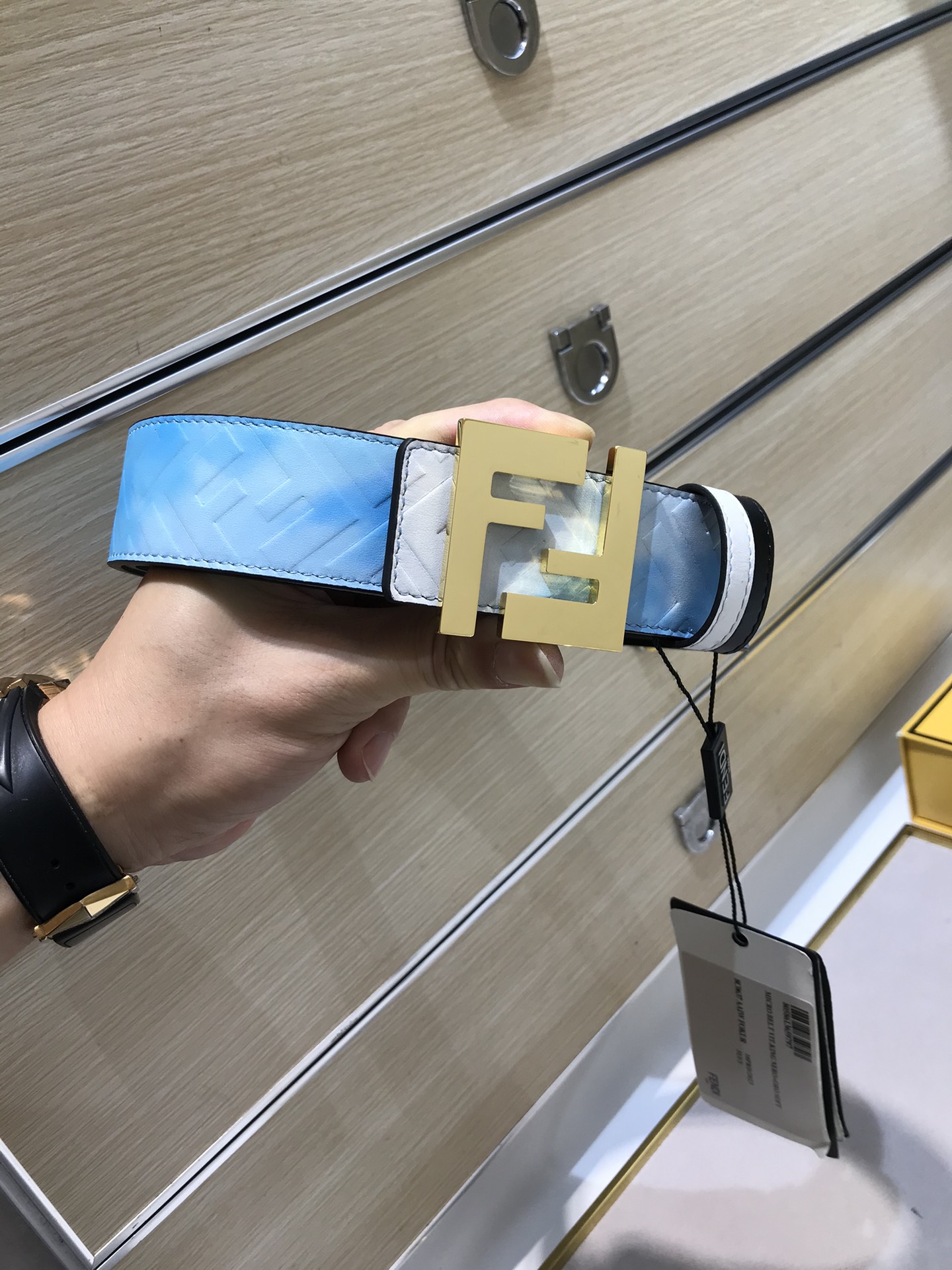 Fendi Leather Belt 8mm