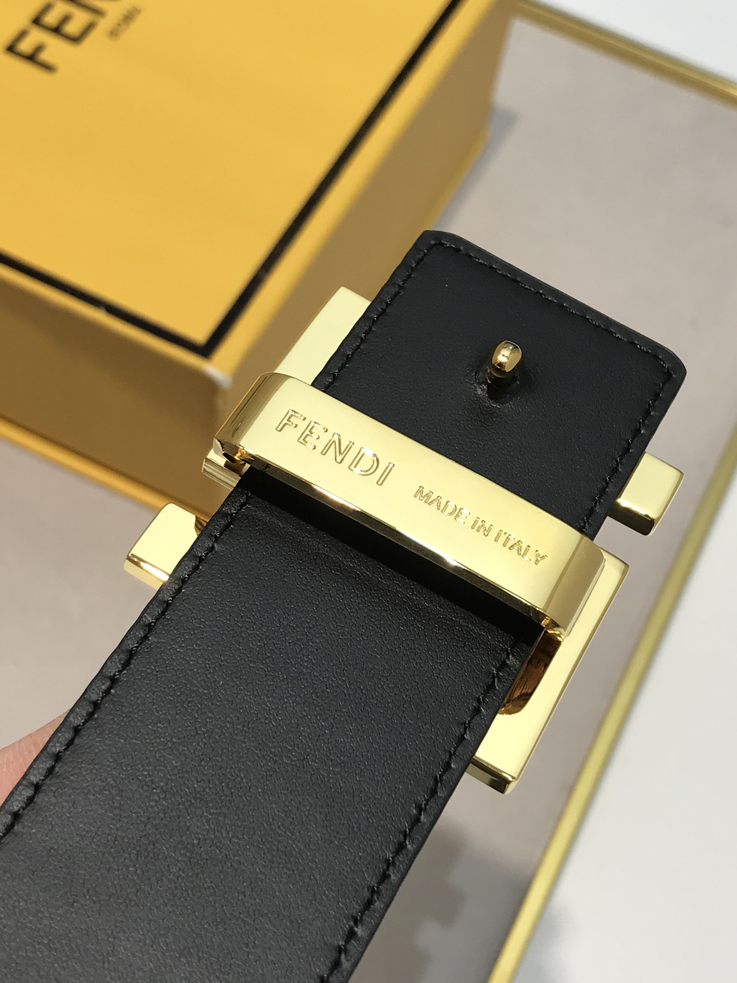 Fendi Leather Belt 8mm