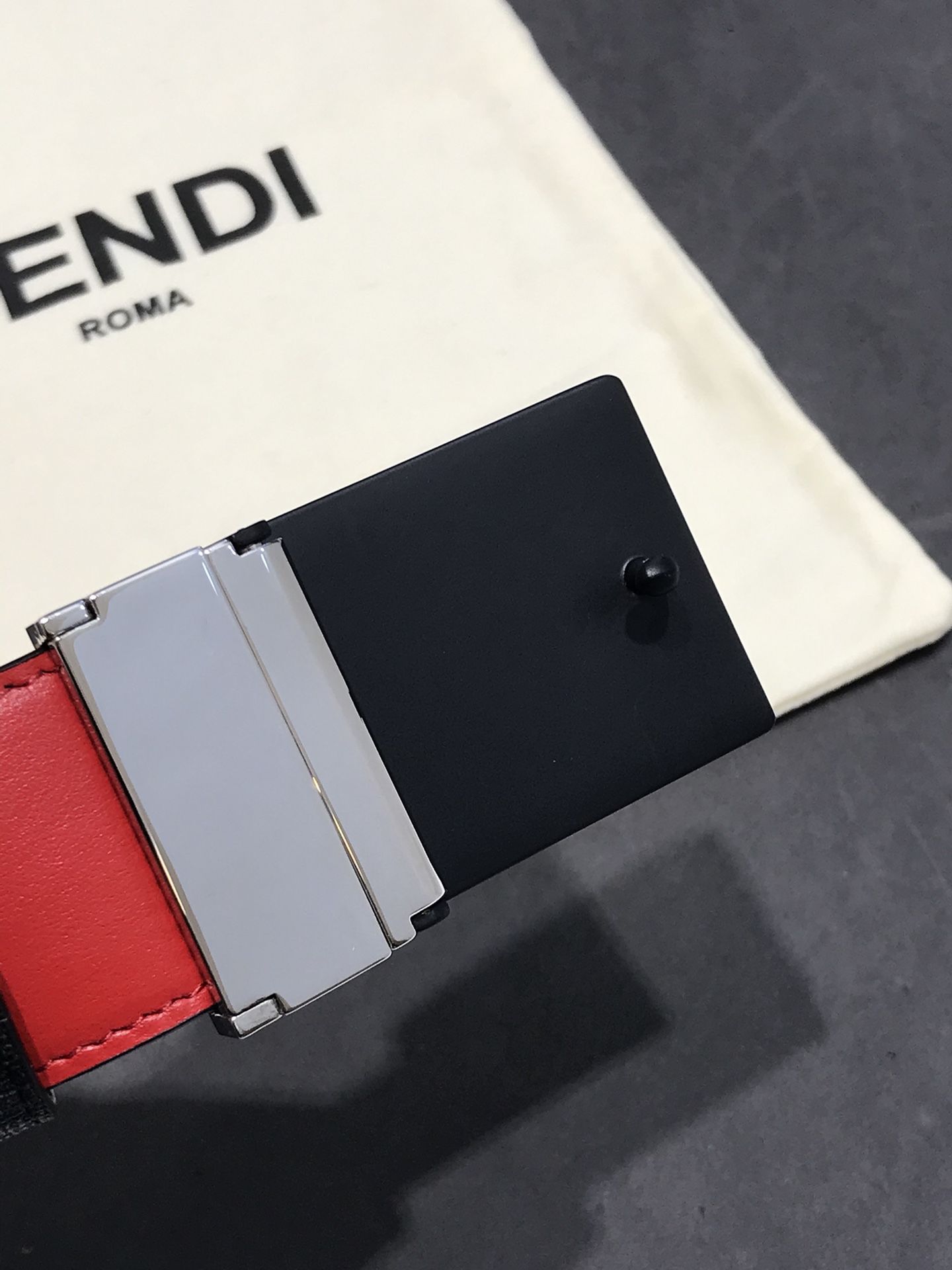 Fendi Basic Belt Top Grain Leather M