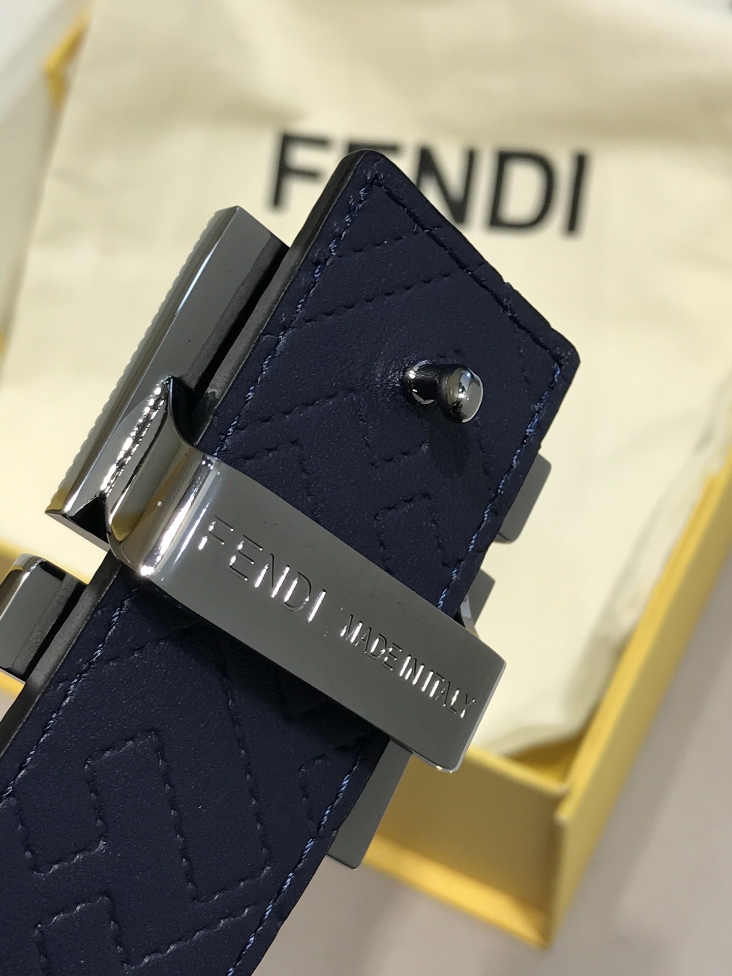 Fendi Leather Belt Black