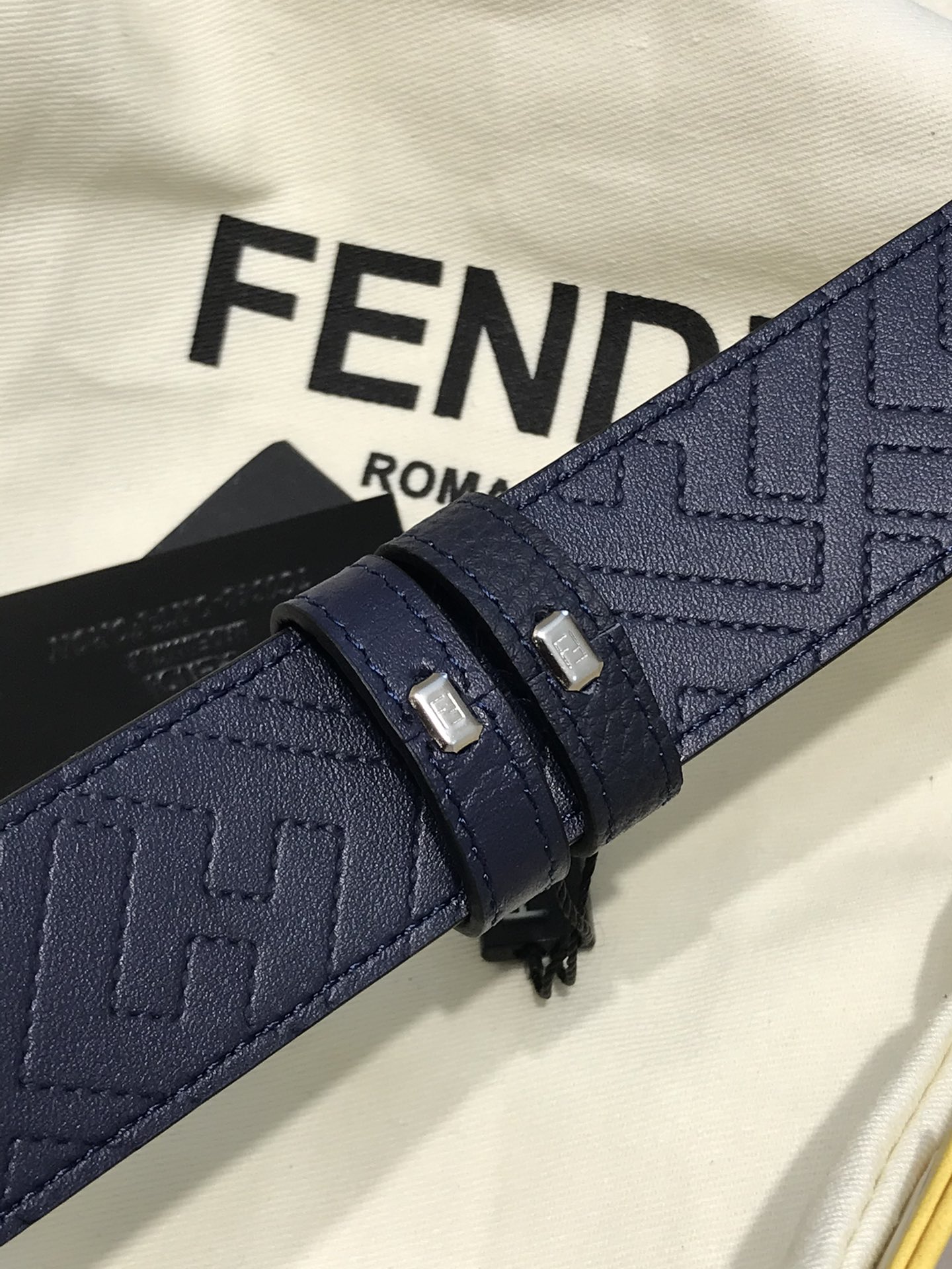 Fendi Leather Belt Black