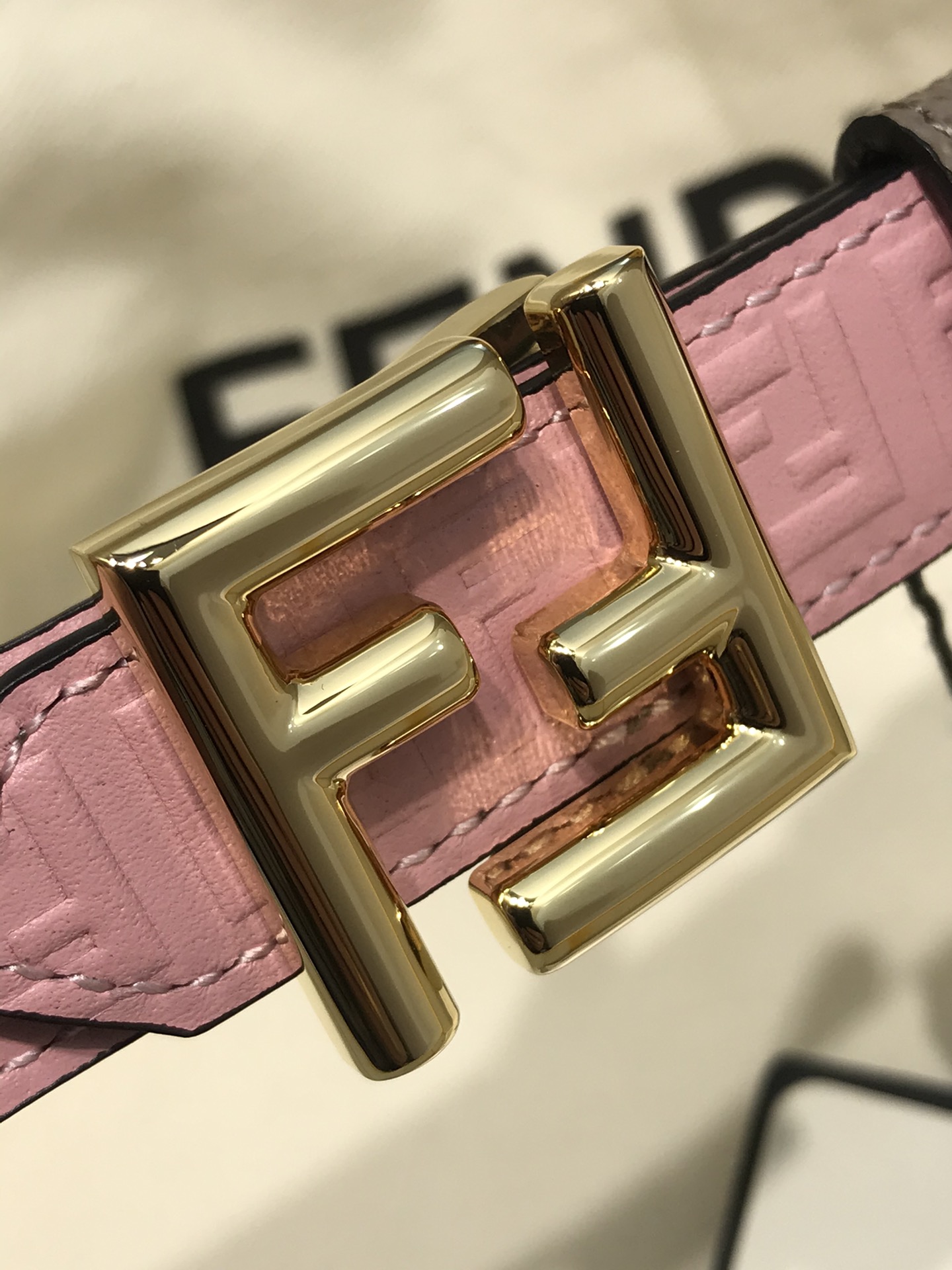 Fendi Female Leather Belt Top Grain Leather M