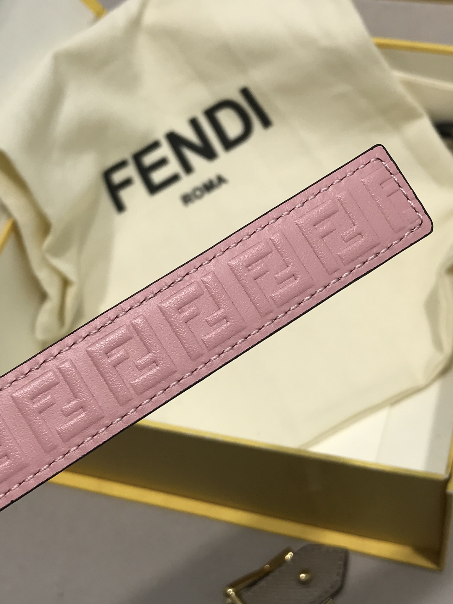 Fendi Female Leather Belt Top Grain Leather M