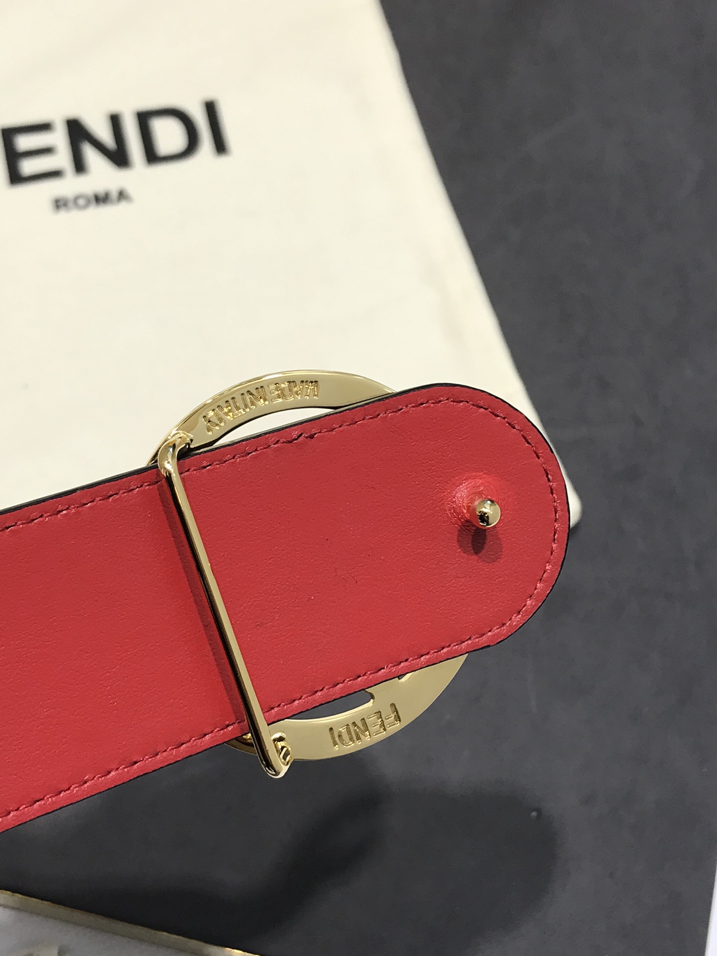 Fendi Leather Belt Cow Leather M