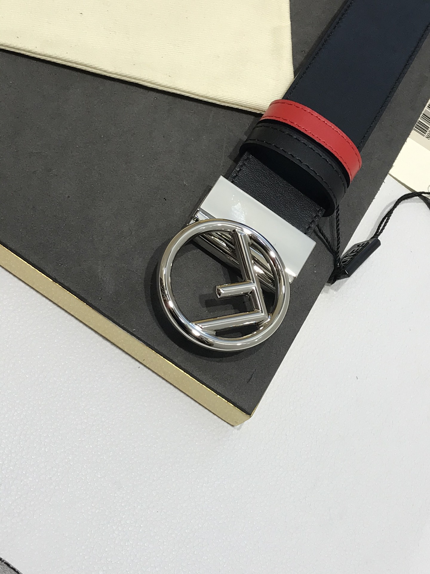 Fendi Leather Belt Cow Leather M