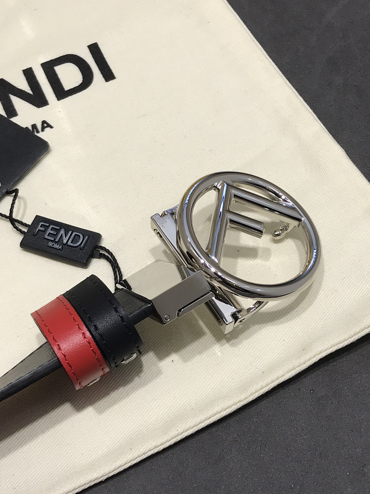 Fendi Leather Belt Cow Leather M