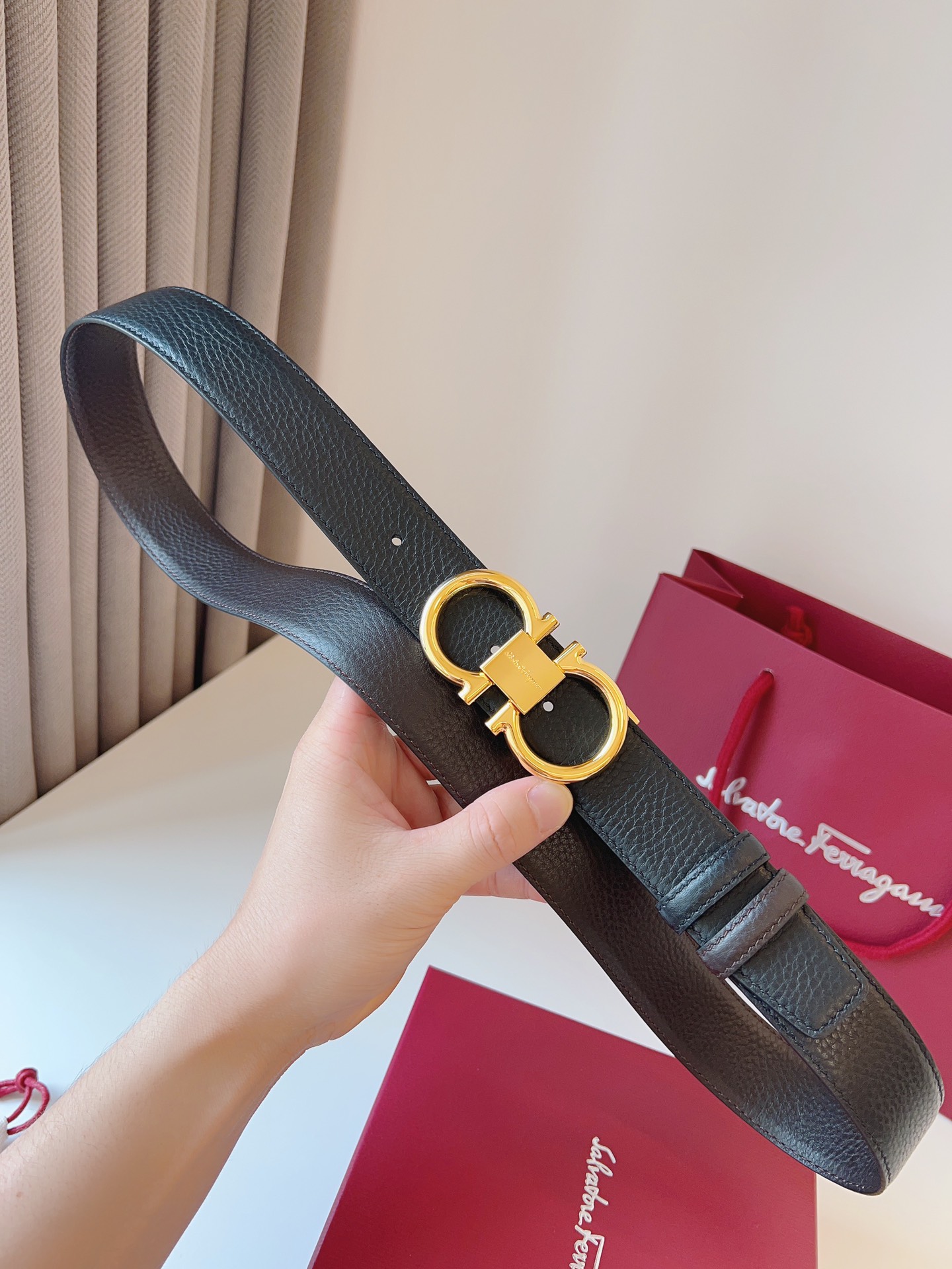 Salvatore Ferragamo Basic Belt Cow Leather M