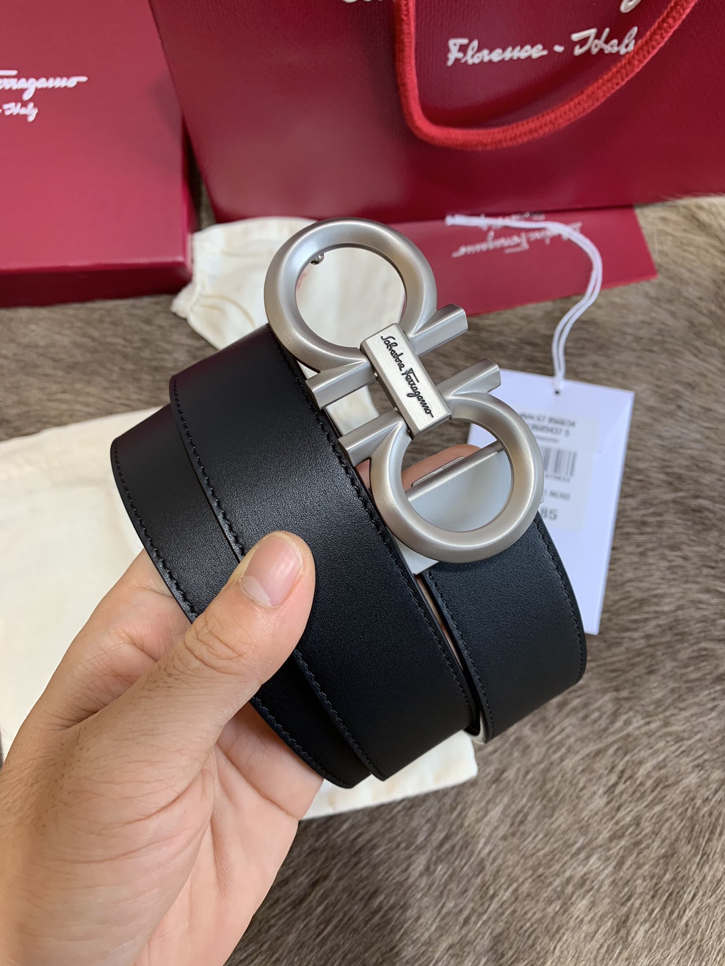 Salvatore Ferragamo Male Leather Belt M