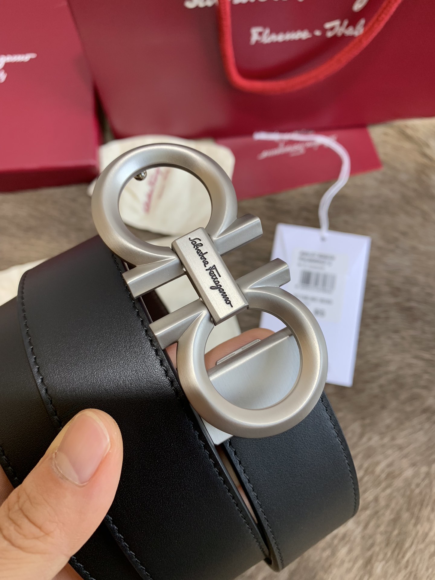 Salvatore Ferragamo Male Leather Belt M