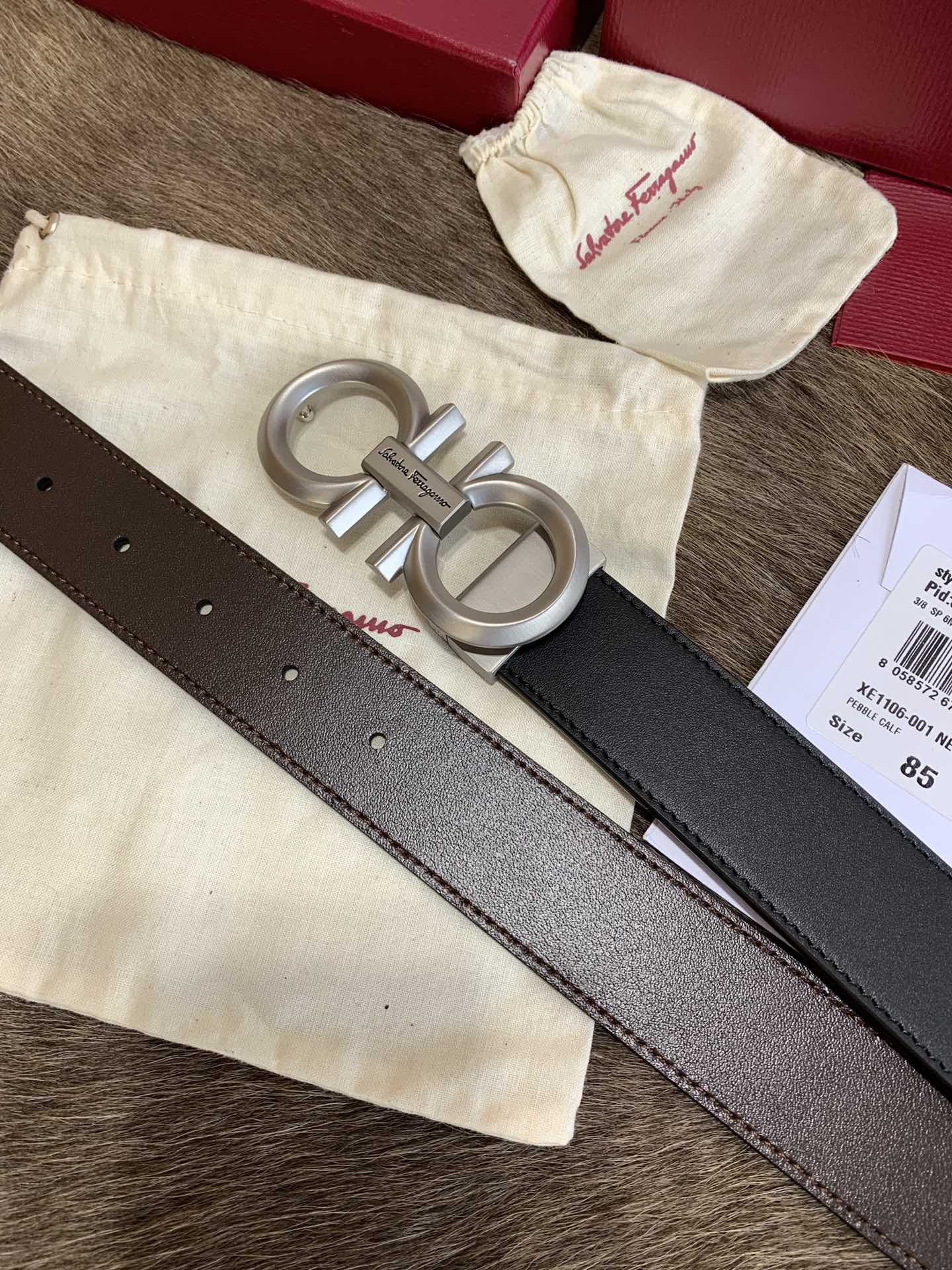 Salvatore Ferragamo Male Leather Belt M