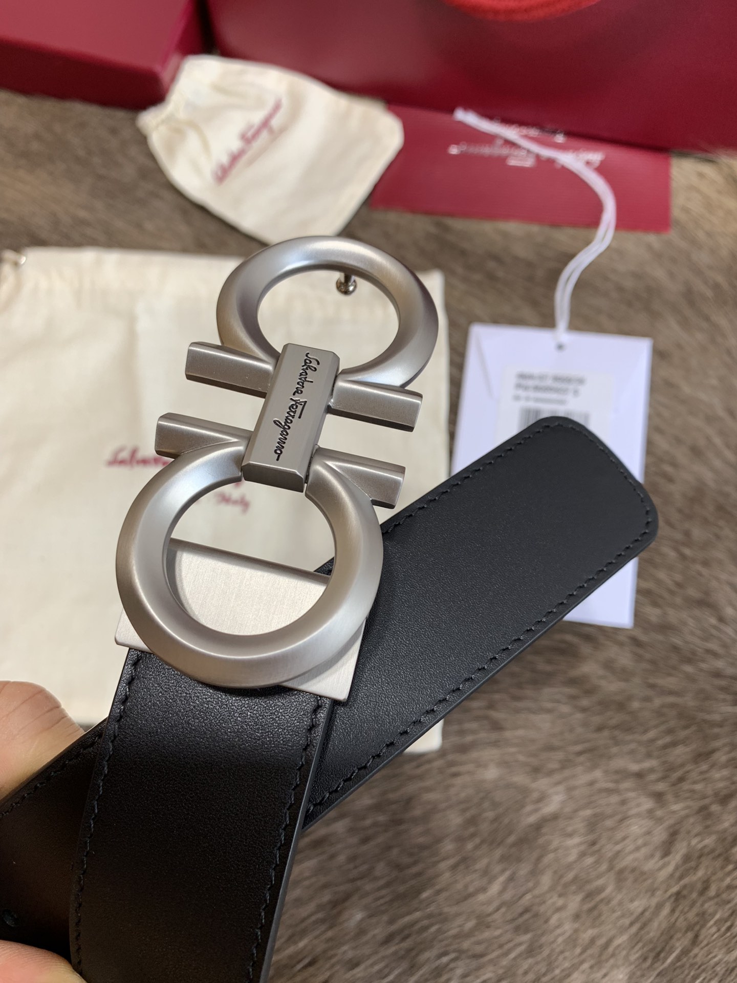 Salvatore Ferragamo Male Leather Belt M