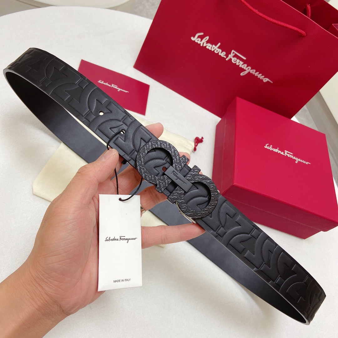 Salvatore Ferragamo Male Leather Belt M