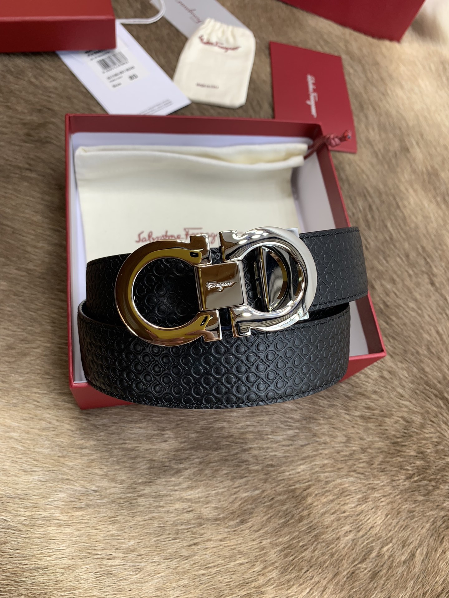 Salvatore Ferragamo Male Leather Belt M