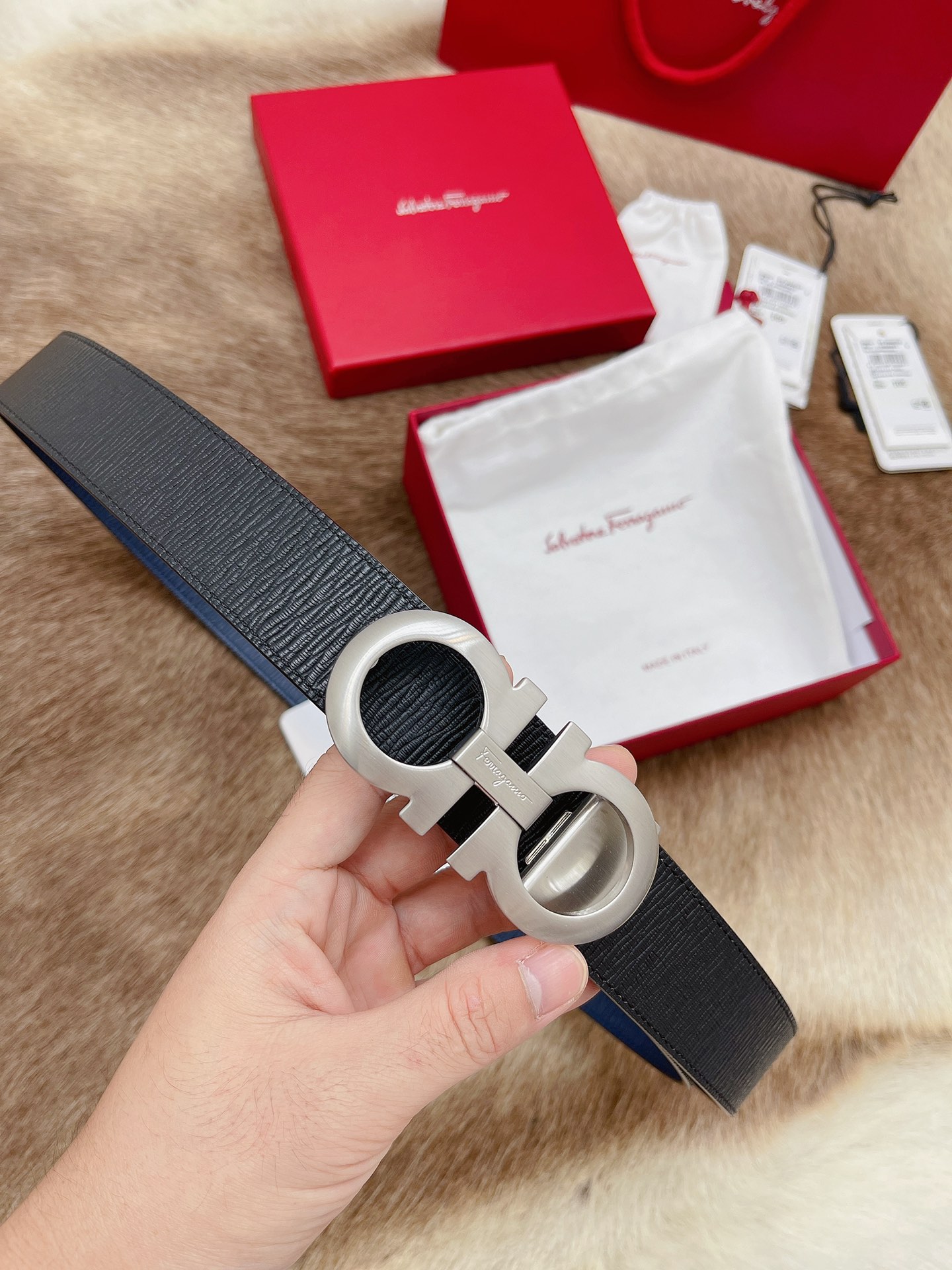 Salvatore Ferragamo Male Leather Belt M