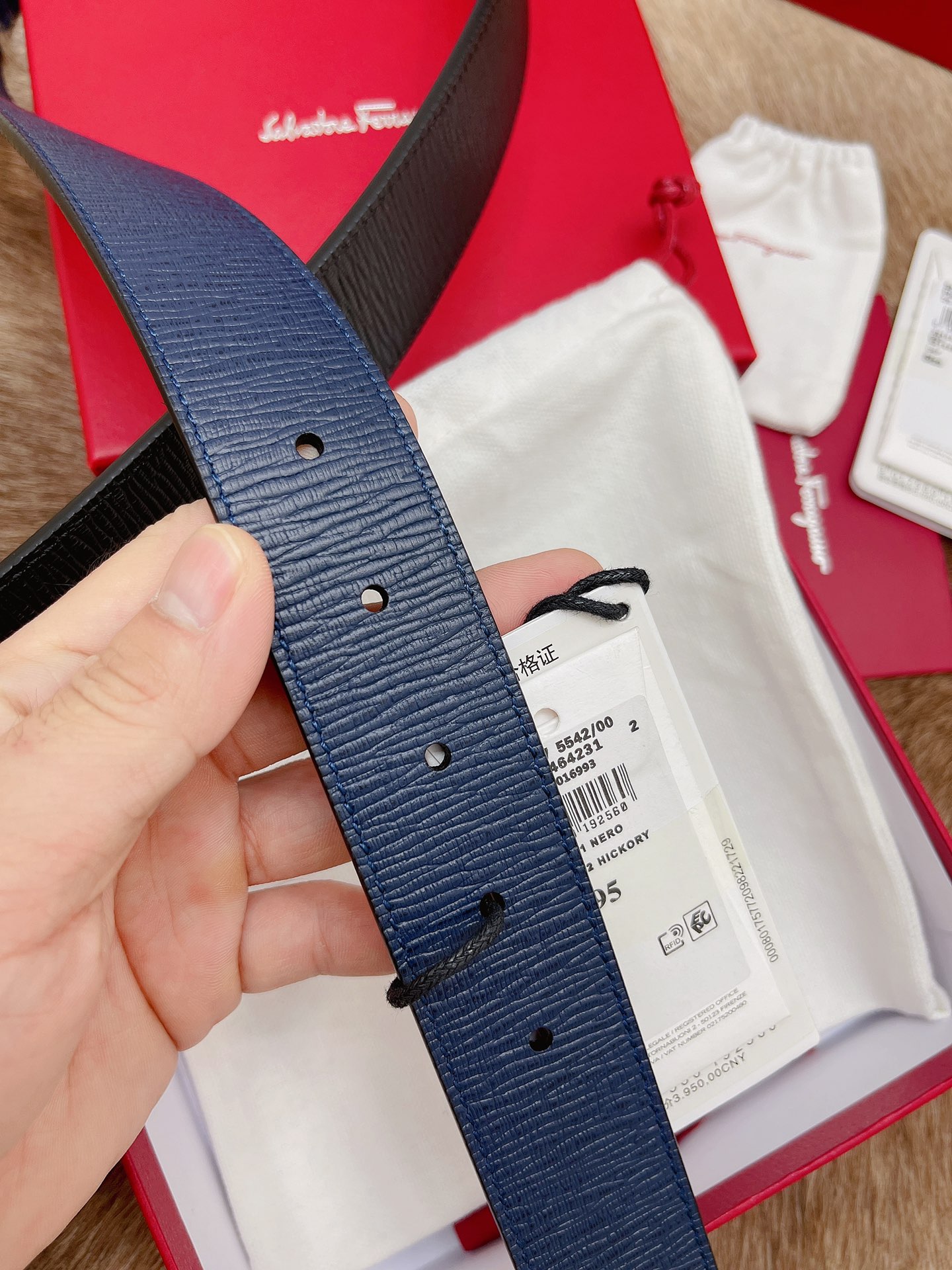 Salvatore Ferragamo Male Leather Belt M