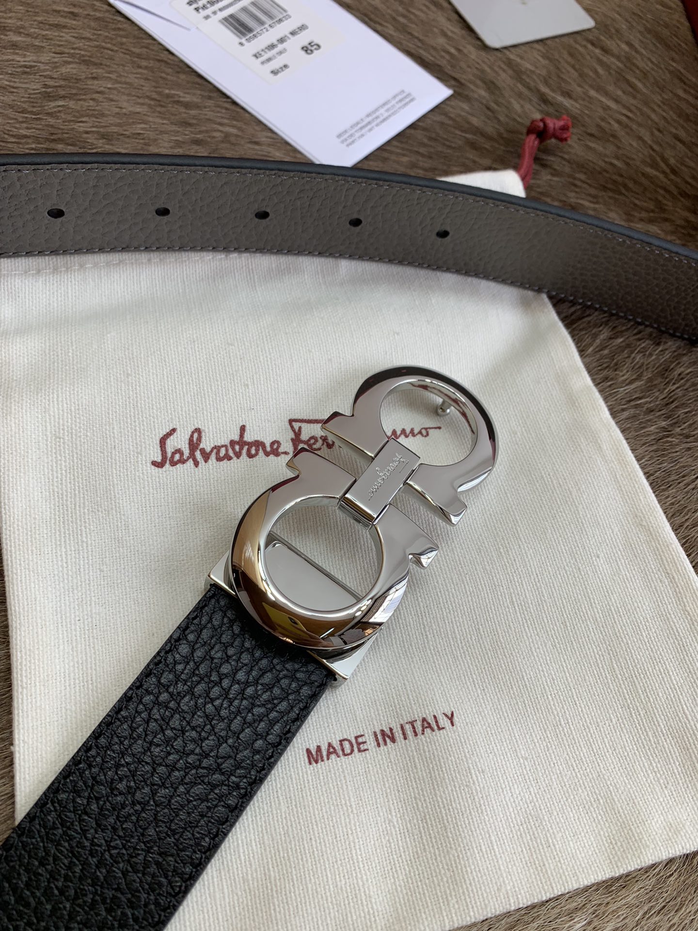 Salvatore Ferragamo Male Leather Belt M