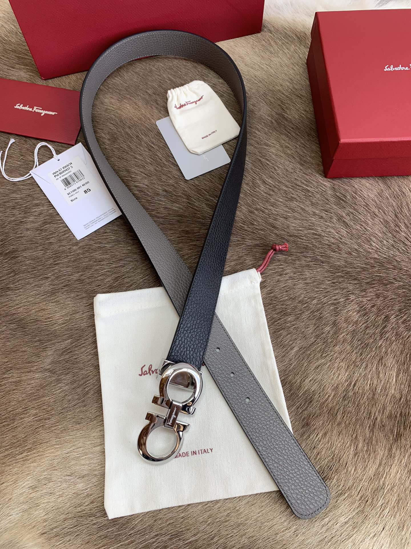 Salvatore Ferragamo Male Leather Belt M