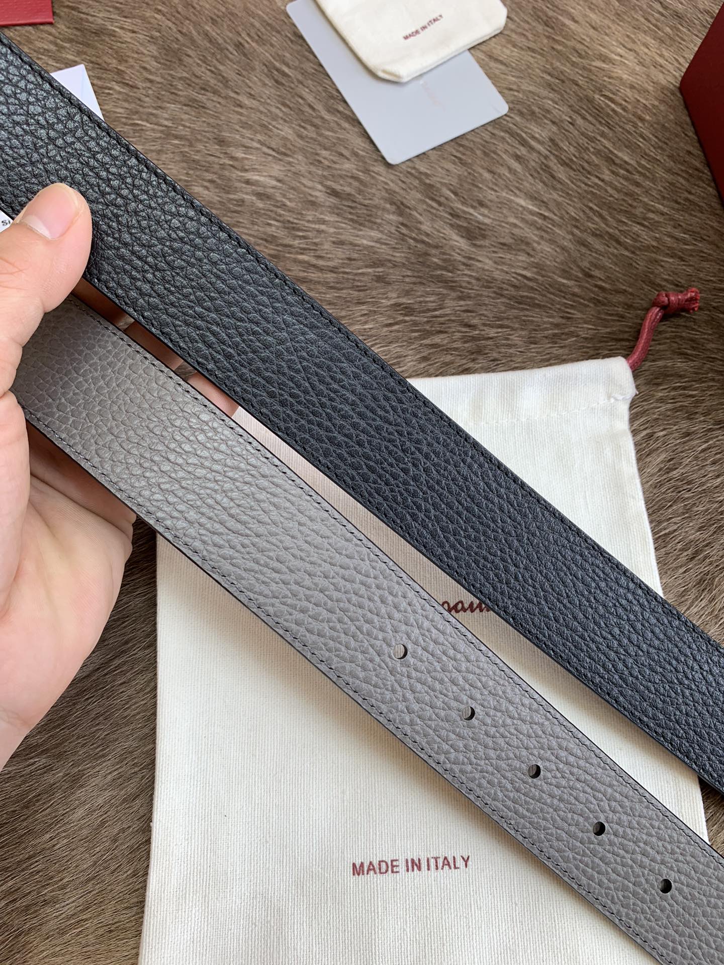 Salvatore Ferragamo Male Leather Belt M