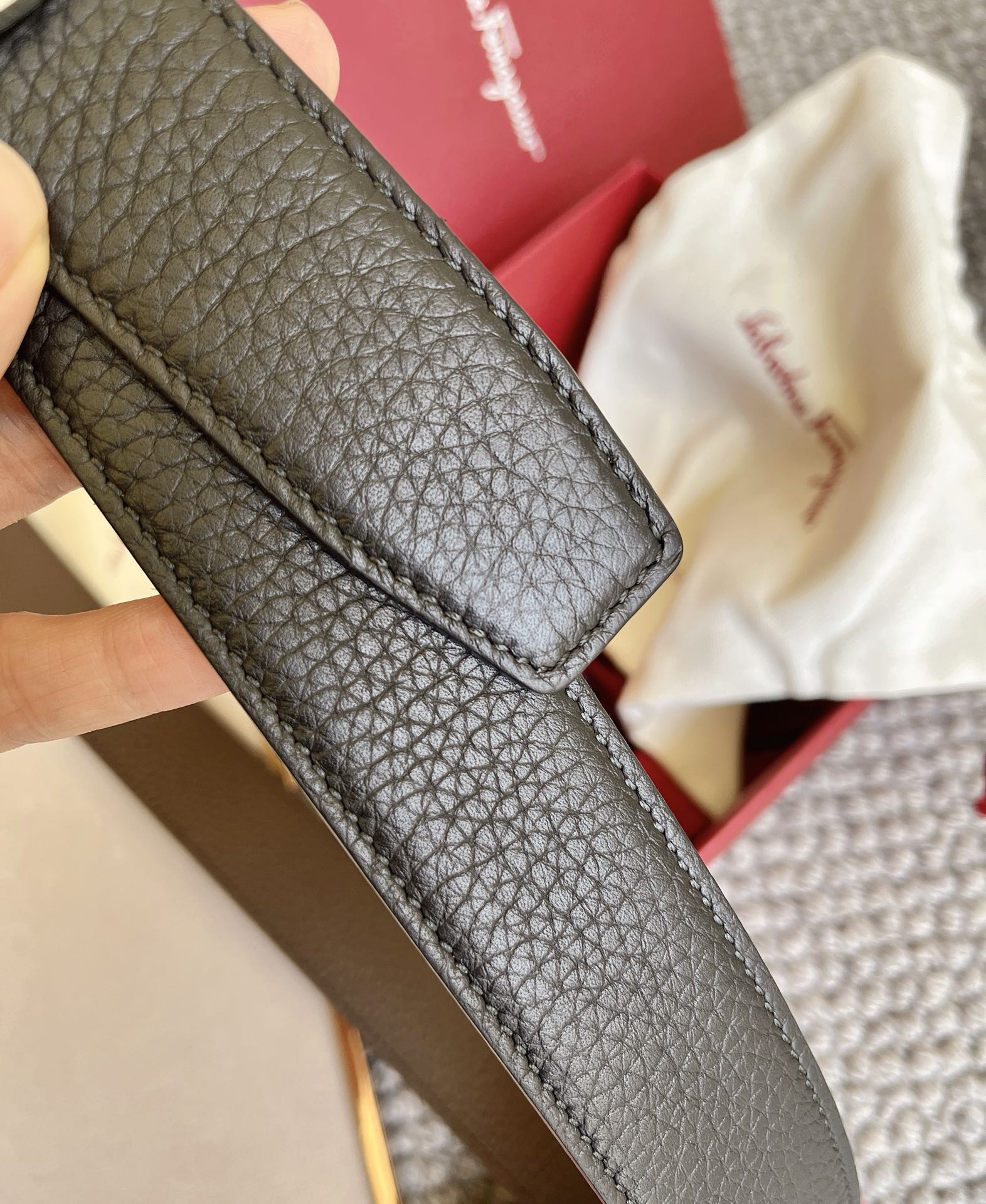 Salvatore Ferragamo Male Leather Belt M