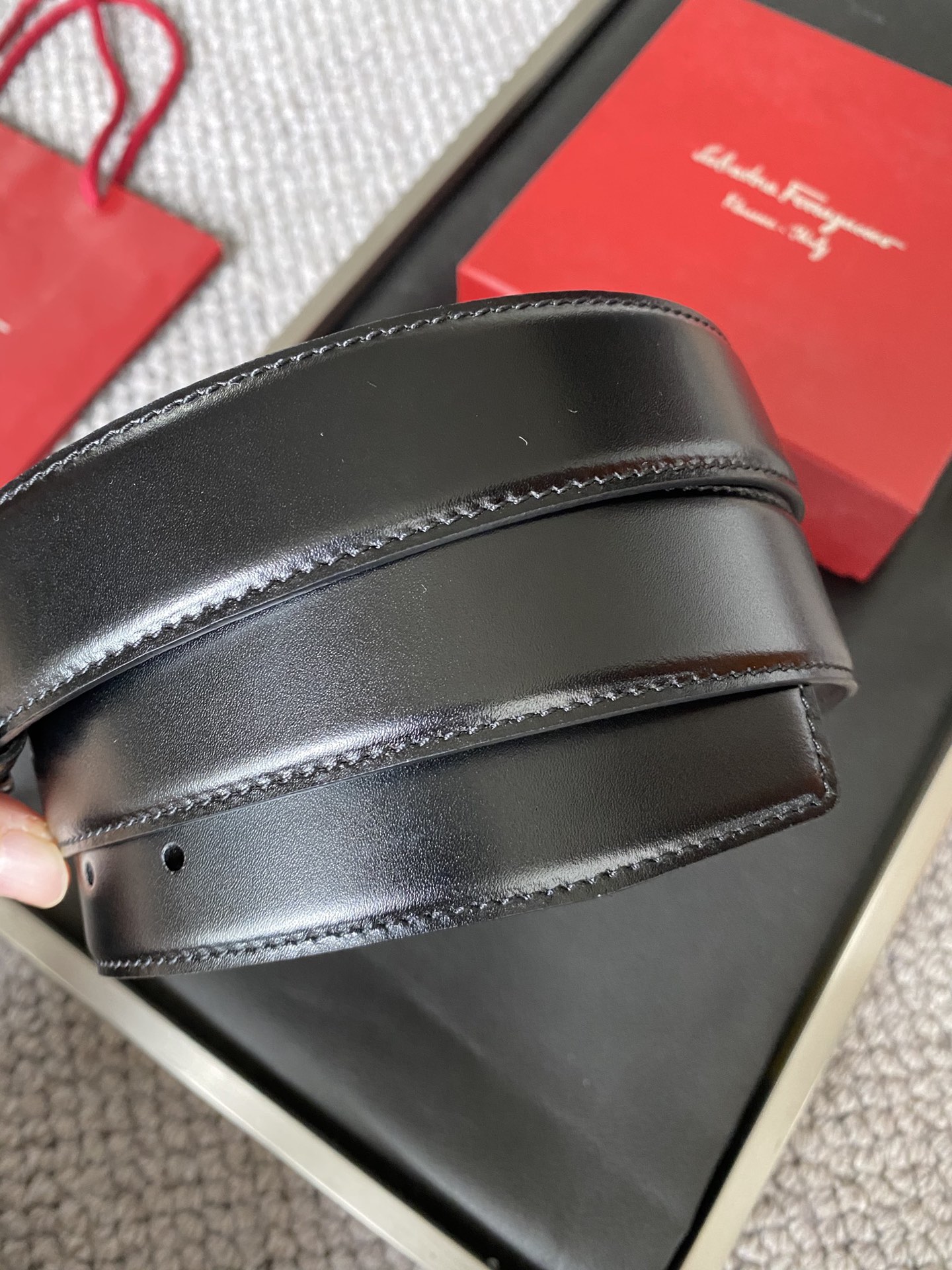 Salvatore Ferragamo Male Basic Belt Cow Leather M