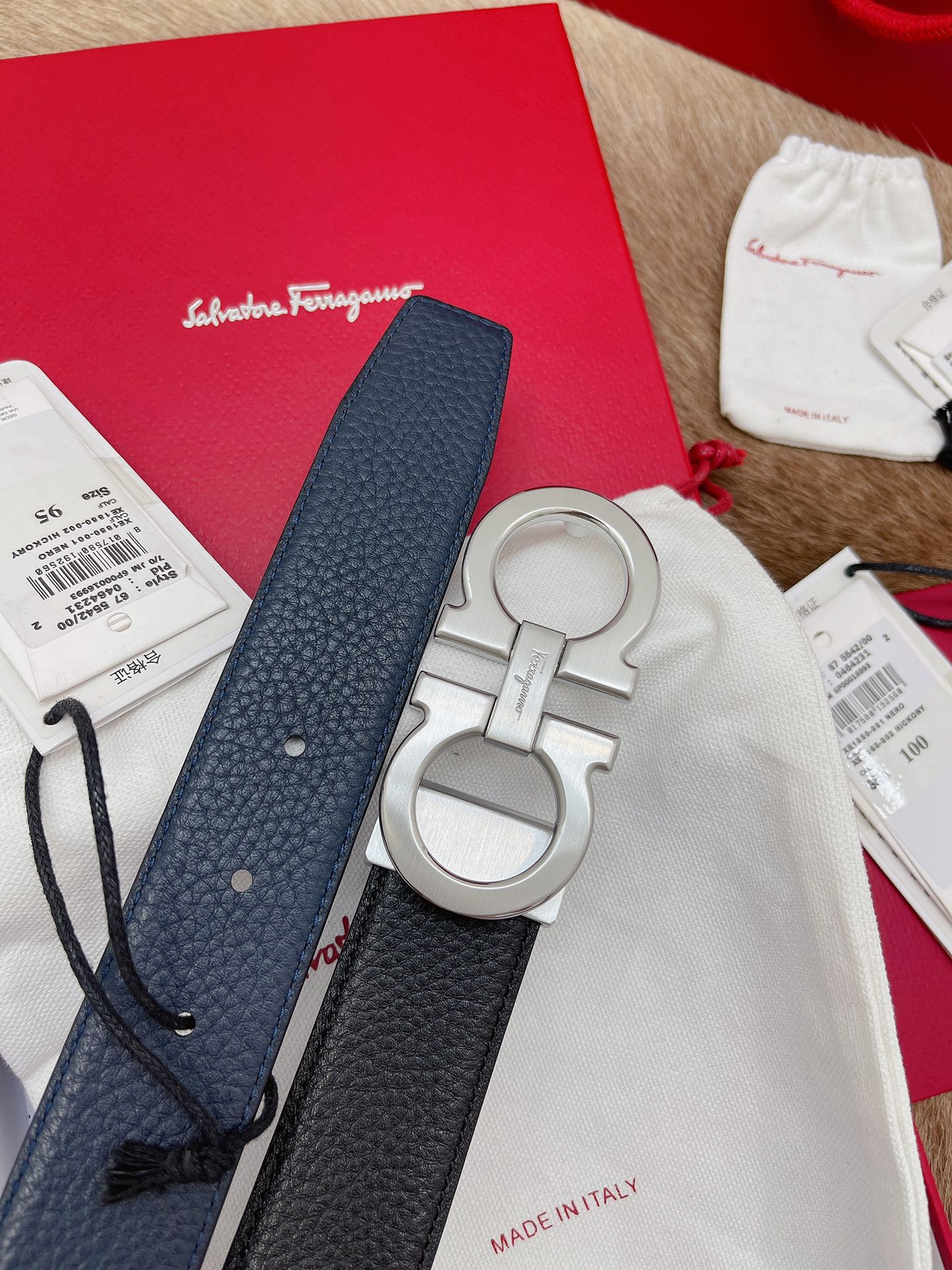 Salvatore Ferragamo Male Basic Belt Top Grain Leather M