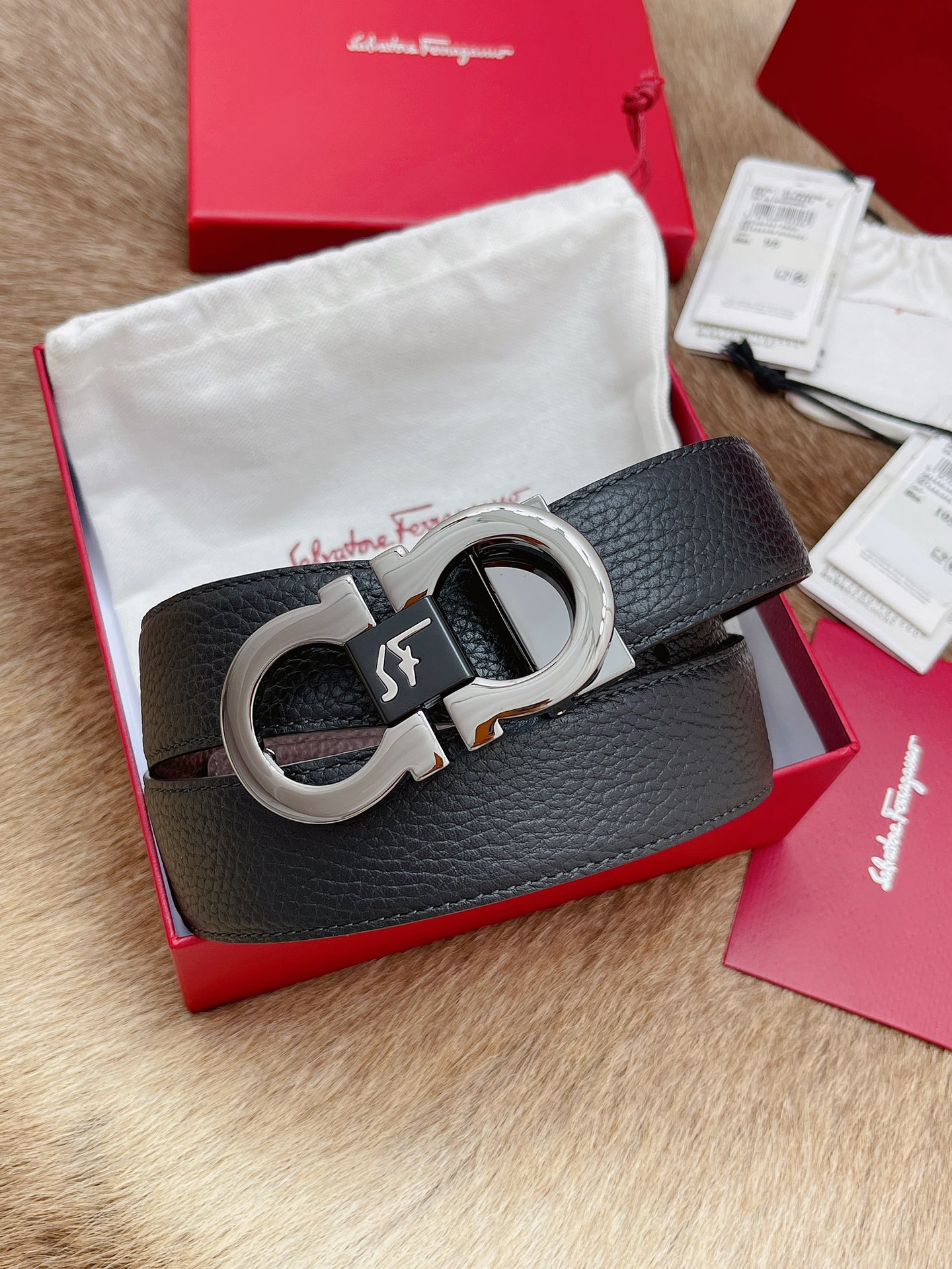 Salvatore Ferragamo Male Basic Belt Top Grain Leather M