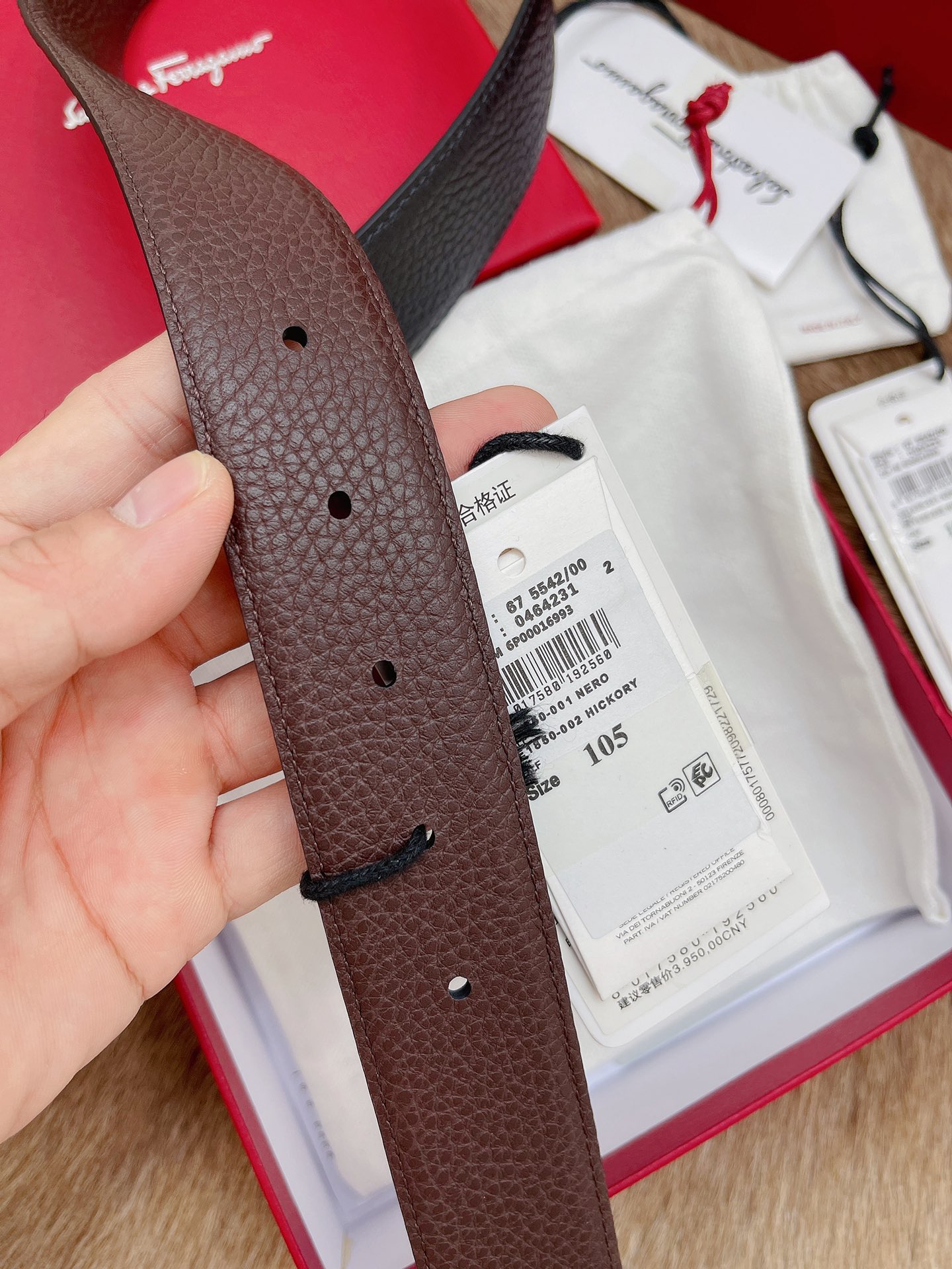 Salvatore Ferragamo Male Basic Belt Top Grain Leather M