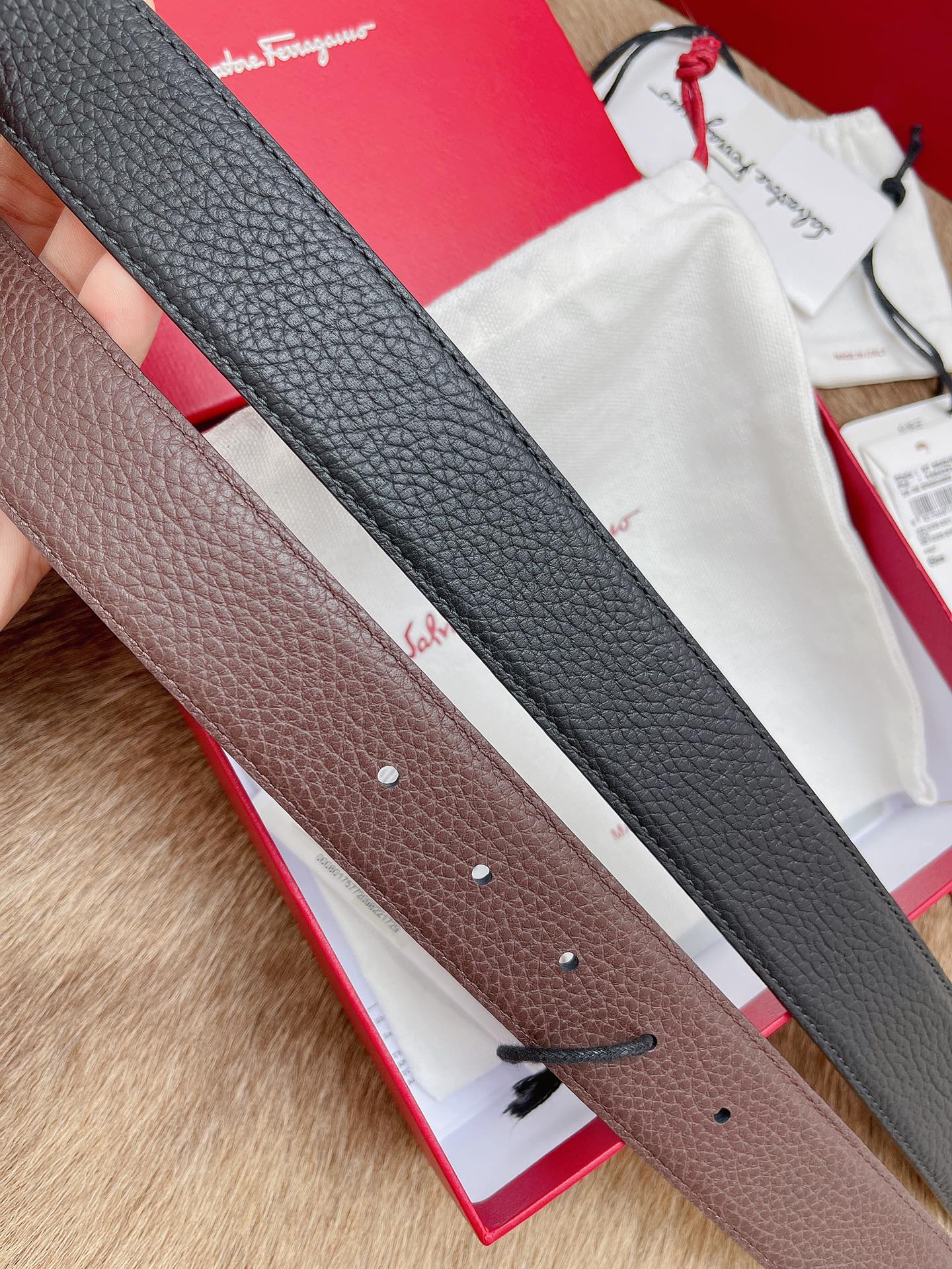 Salvatore Ferragamo Male Basic Belt Top Grain Leather M