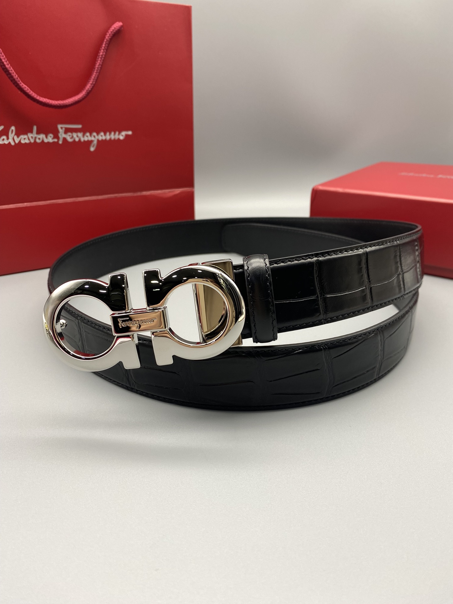 Salvatore Ferragamo Male Basic Belt Top Grain Leather M