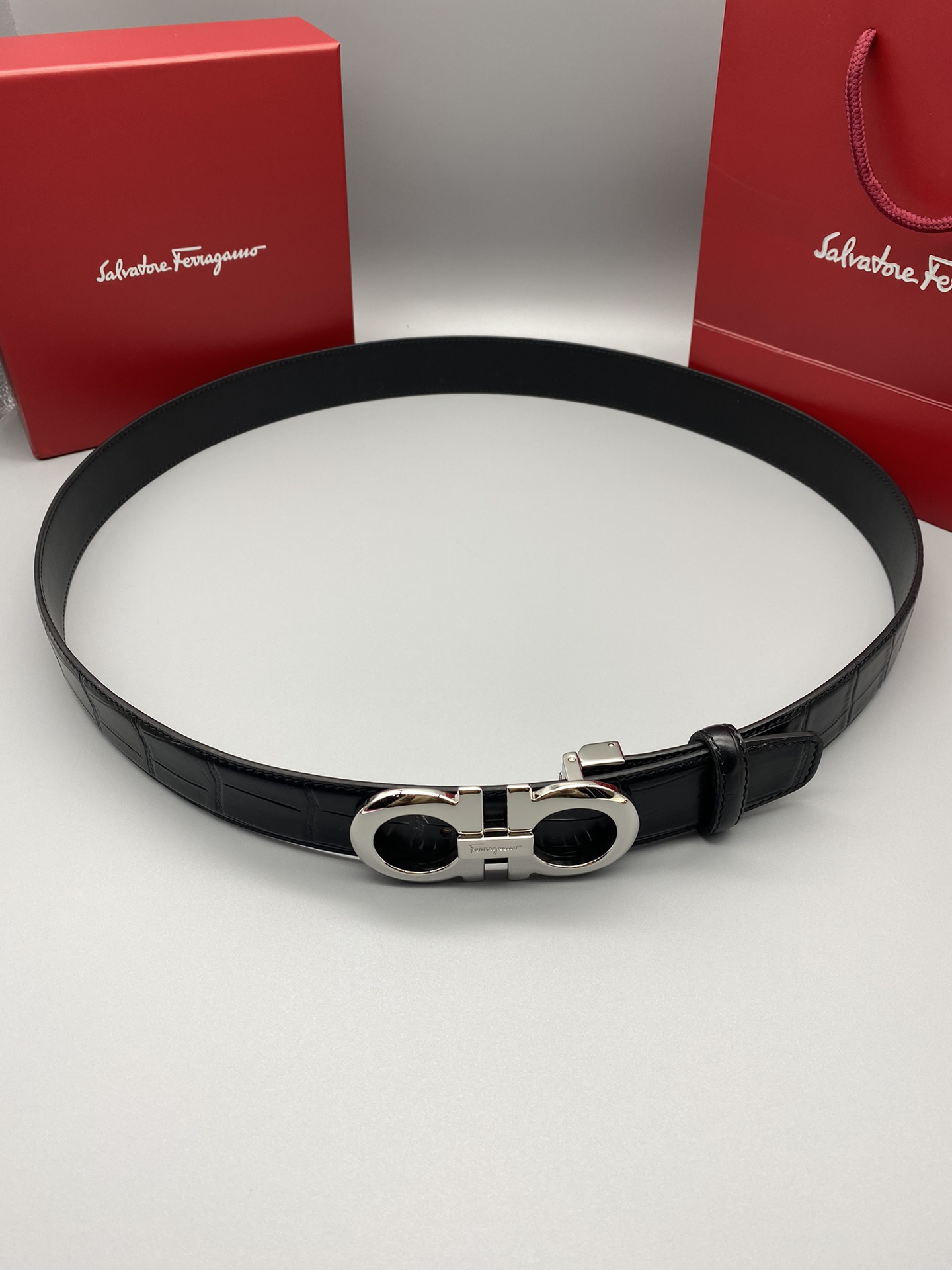 Salvatore Ferragamo Male Basic Belt Top Grain Leather M