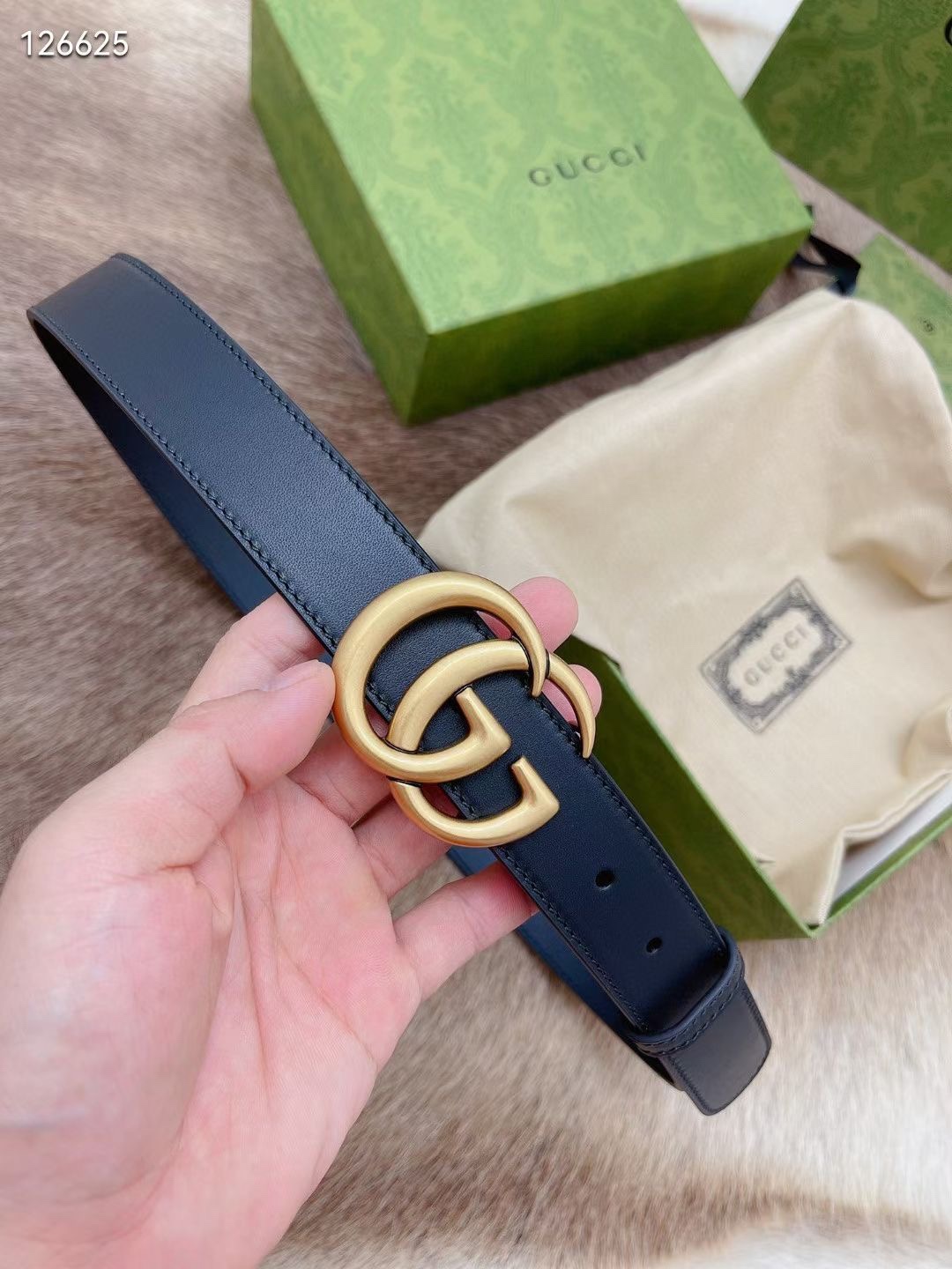 Gucci Basic Belt Cow Leather M