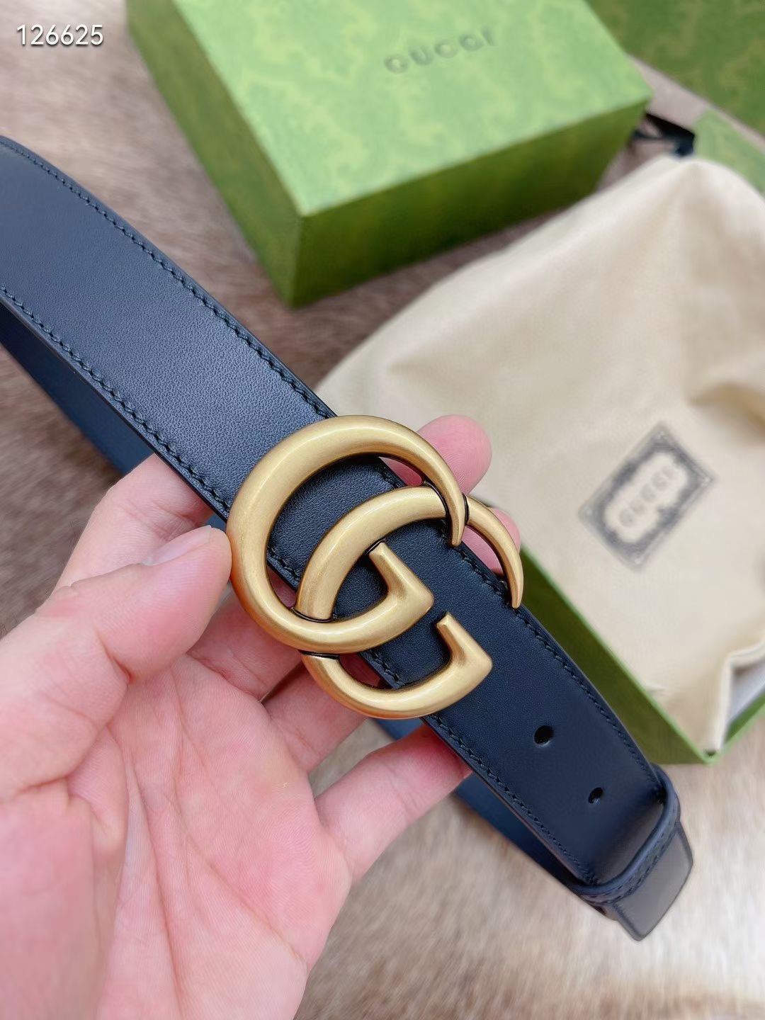 Gucci Basic Belt Cow Leather M