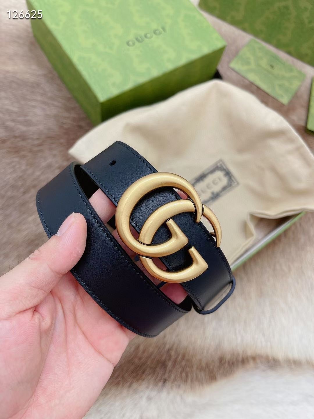 Gucci Basic Belt Cow Leather M