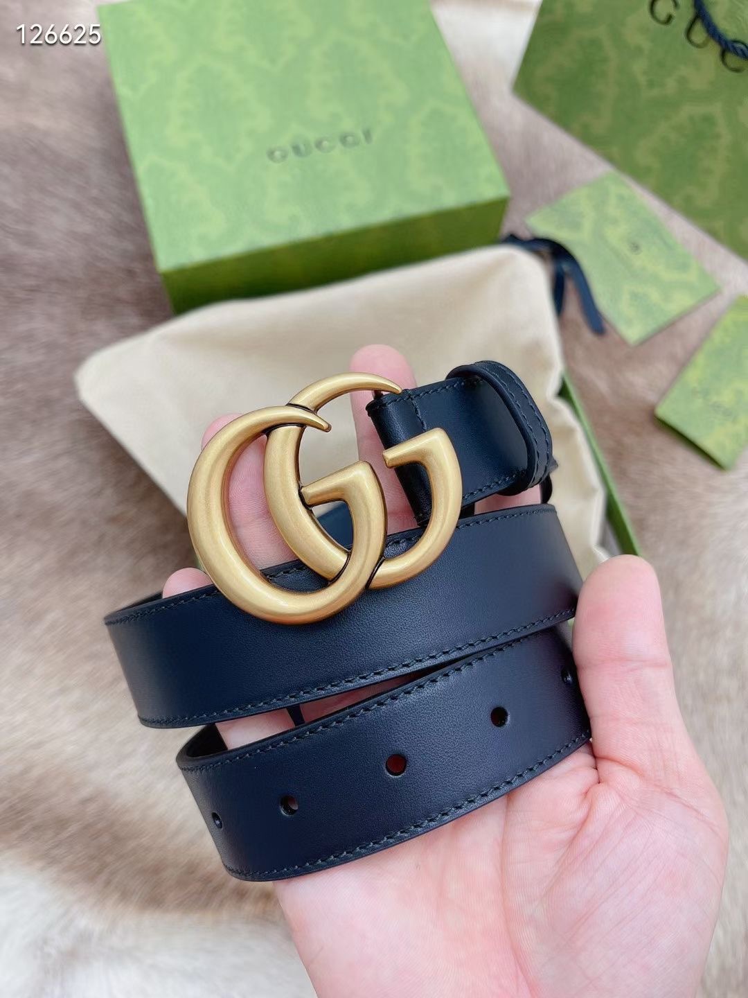 Gucci Basic Belt Cow Leather M