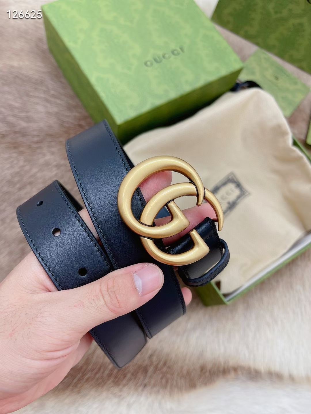 Gucci Basic Belt Cow Leather M